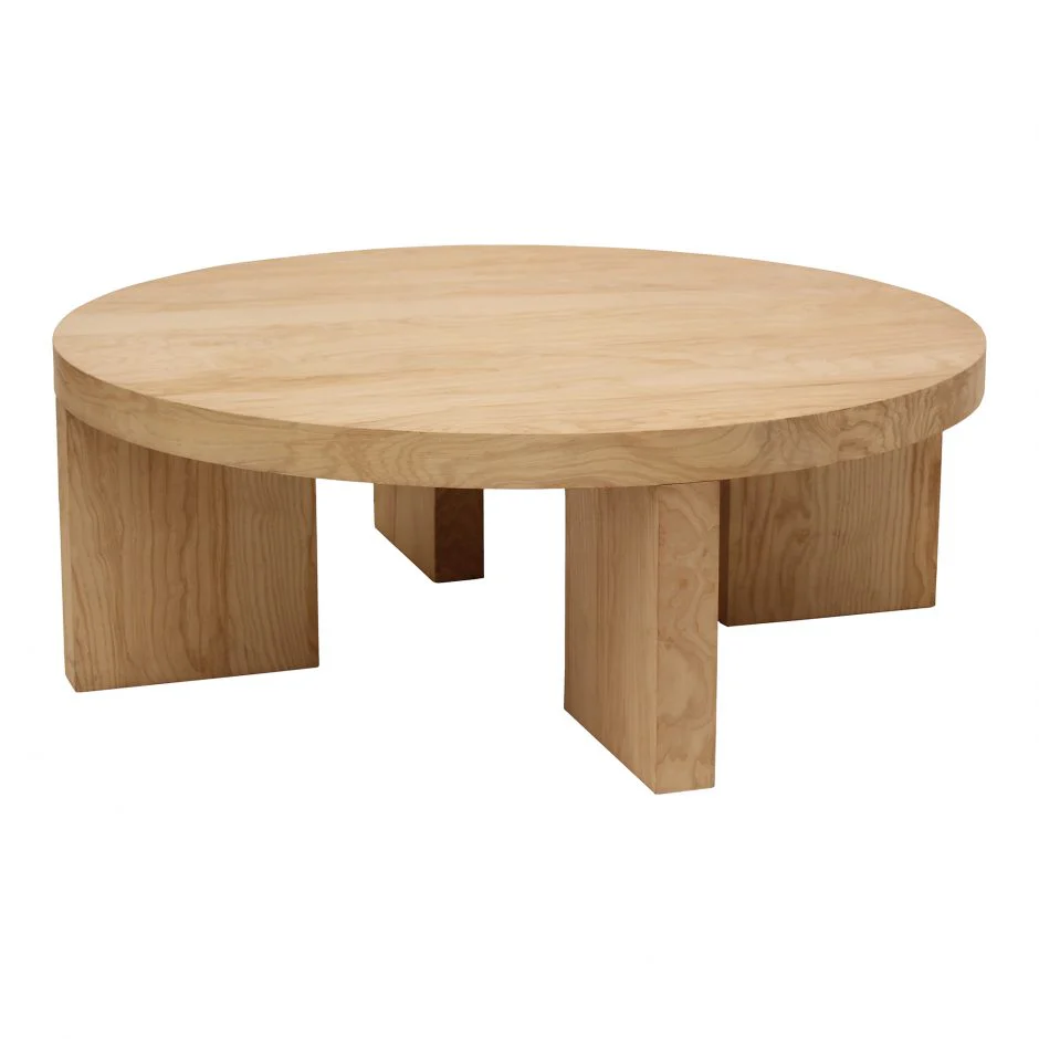 Oregon Round Coffee Table - Blonde - Image 3