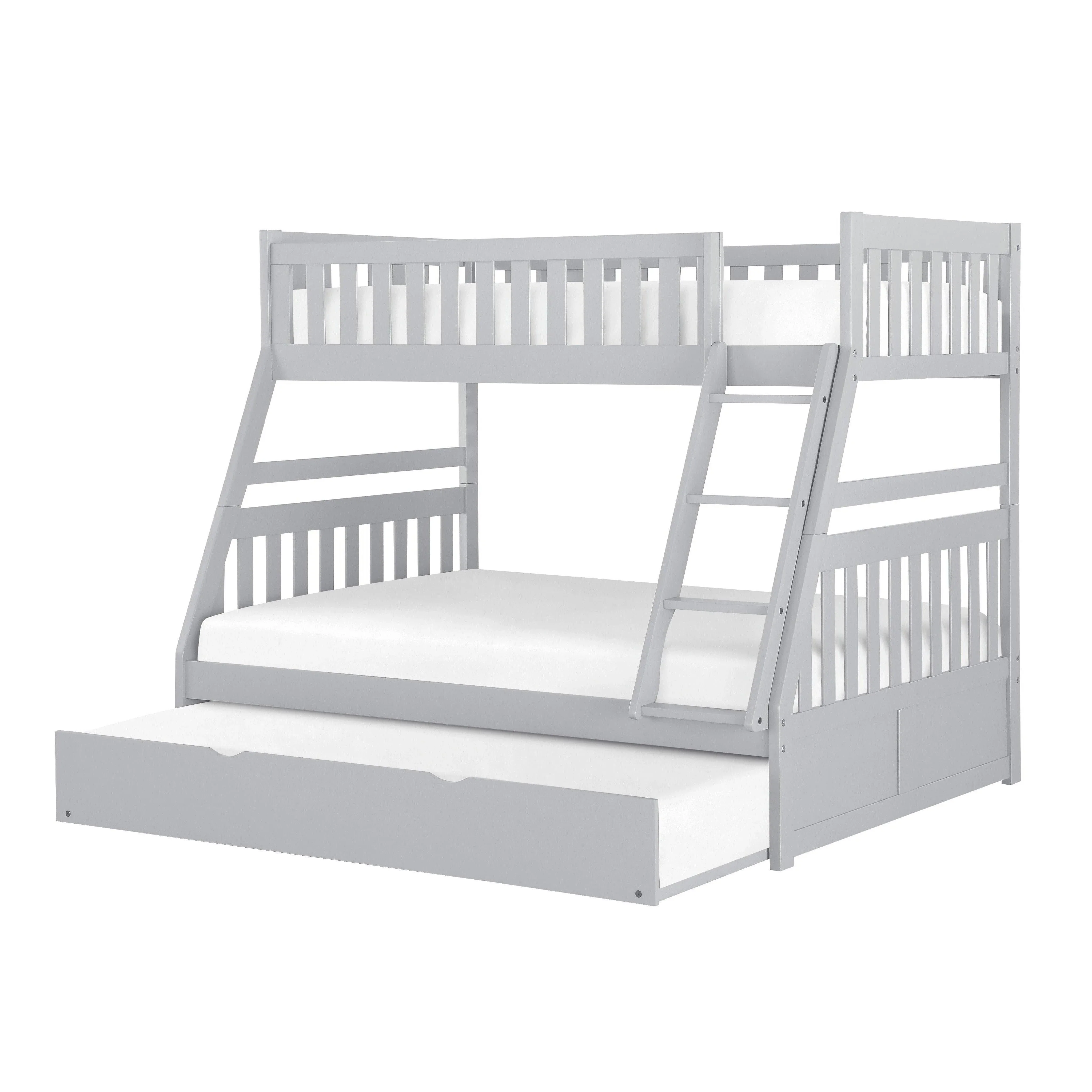 Orion Gray Twin/Full Bunk Bed with Twin Trundle - Image 2