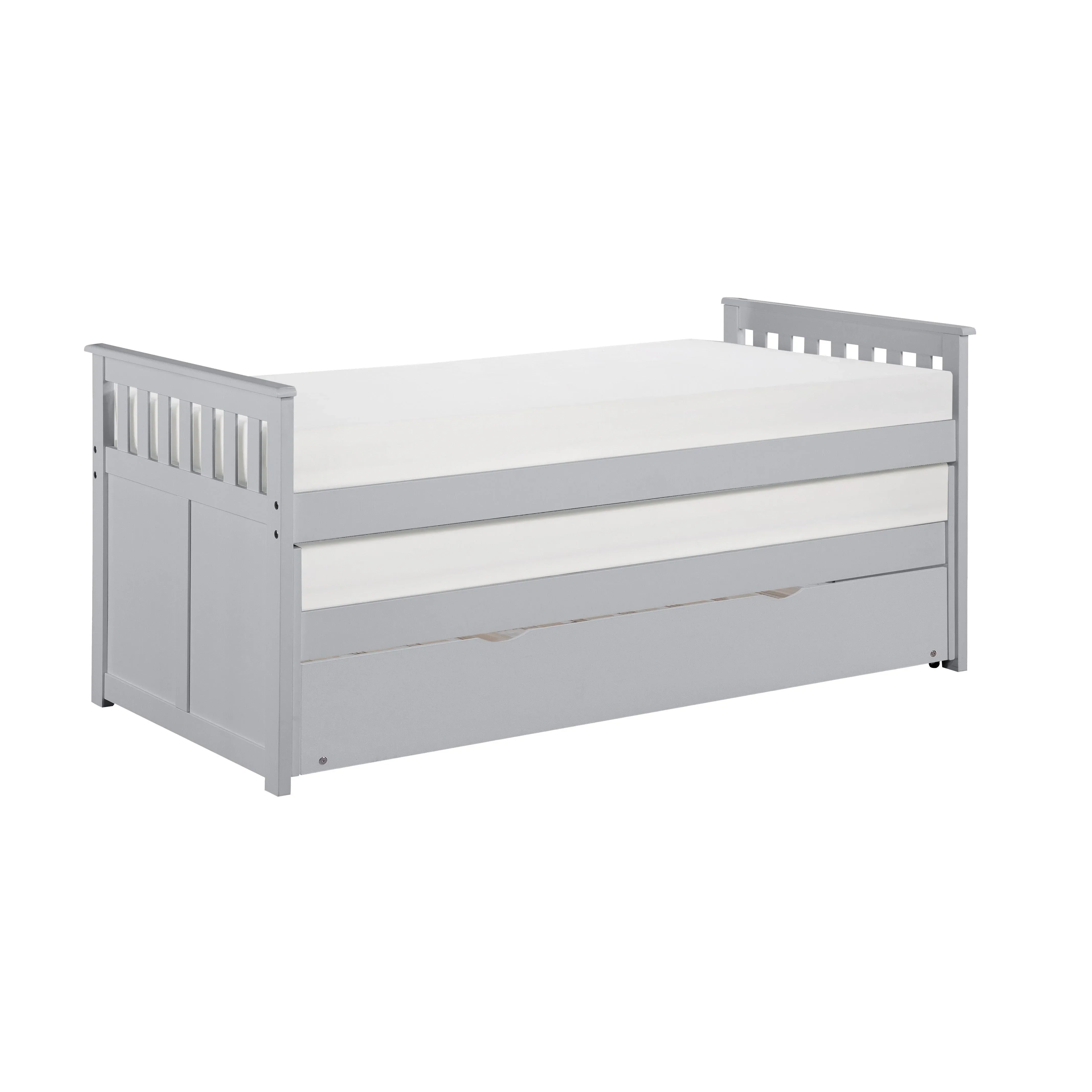 Orion Gray Twin/Twin Bed with Twin Trundle - Image 3
