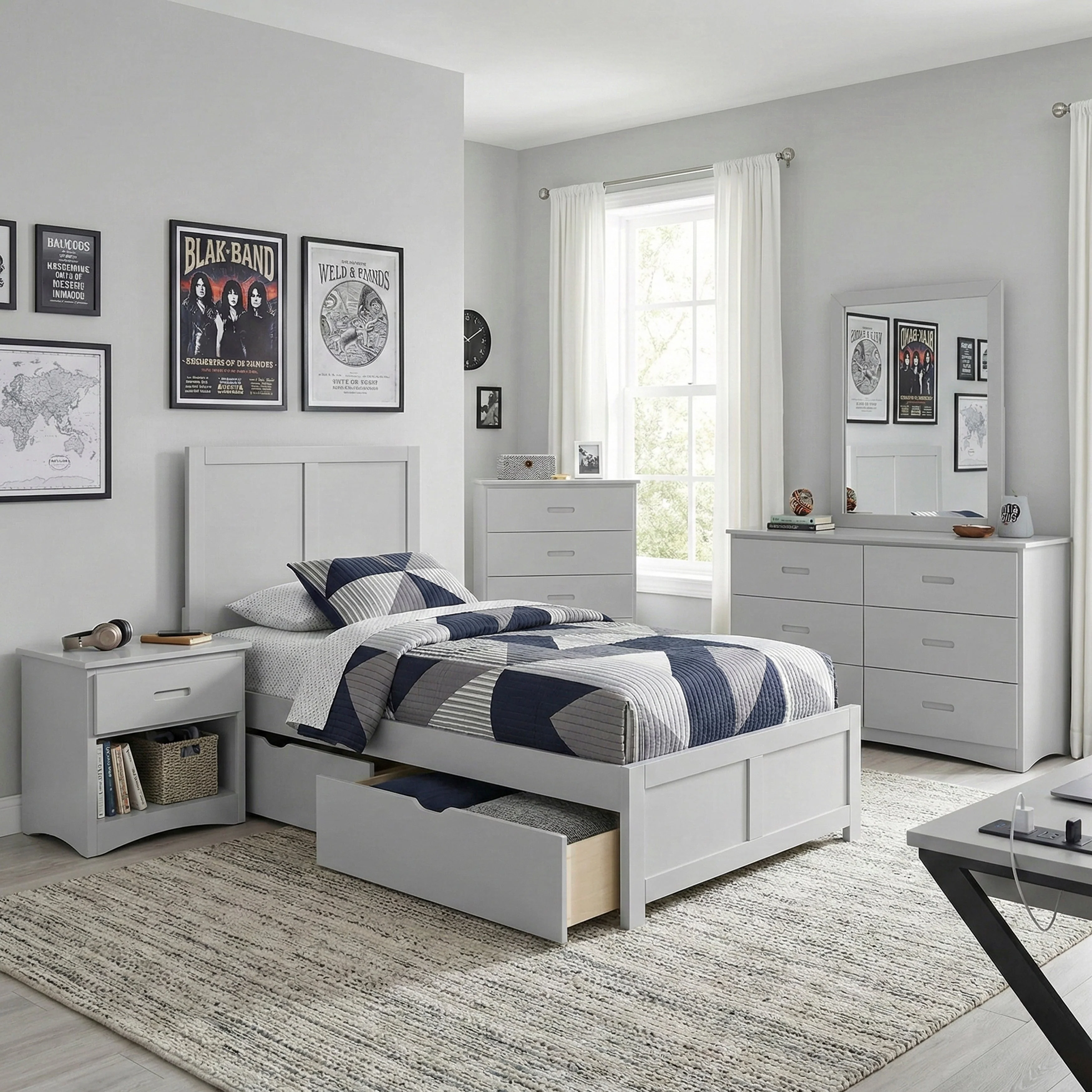 Orion Twin Platform Bed - Image 28