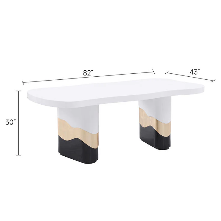 Orion White/Black 7-Piece Dining Room Set - Image 12