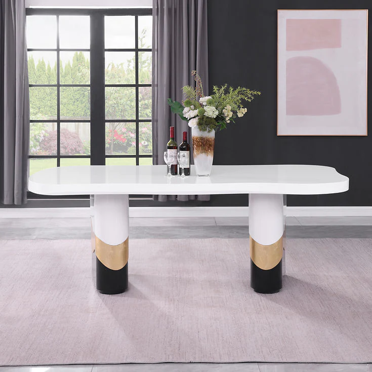 Orion White/Black 7-Piece Dining Room Set - Image 7