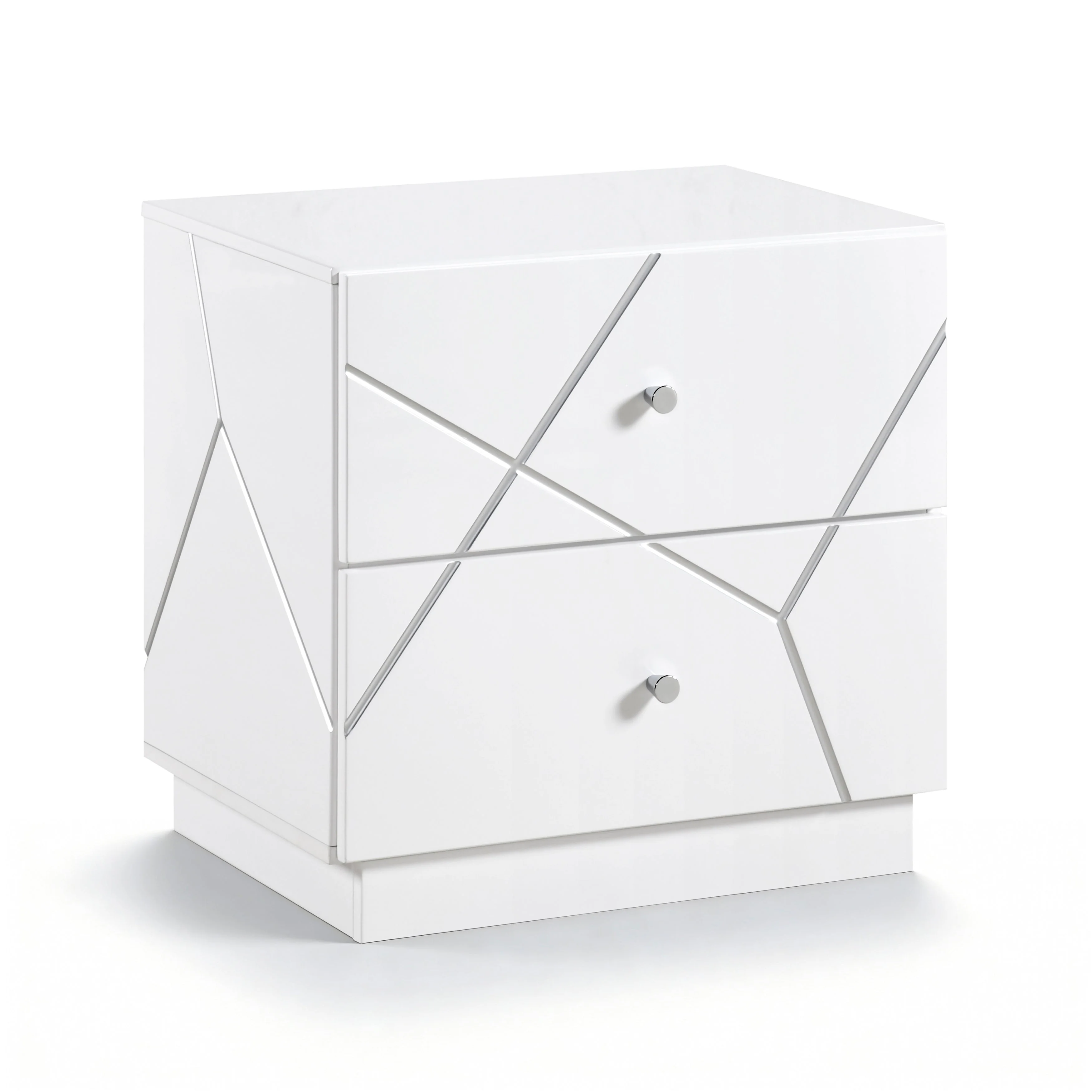 Orlo White Night Stand - Image 2