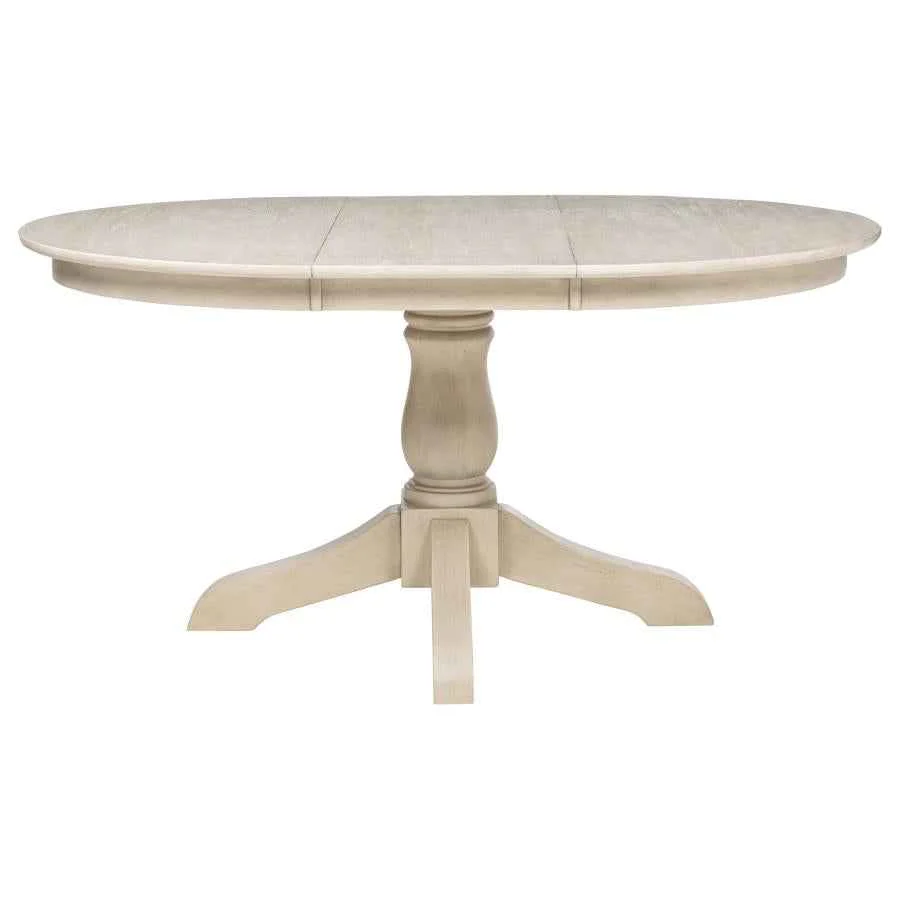 Orrison Linen 7-piece Oval 62-inch Extension Leaf Dining Set - Image 4