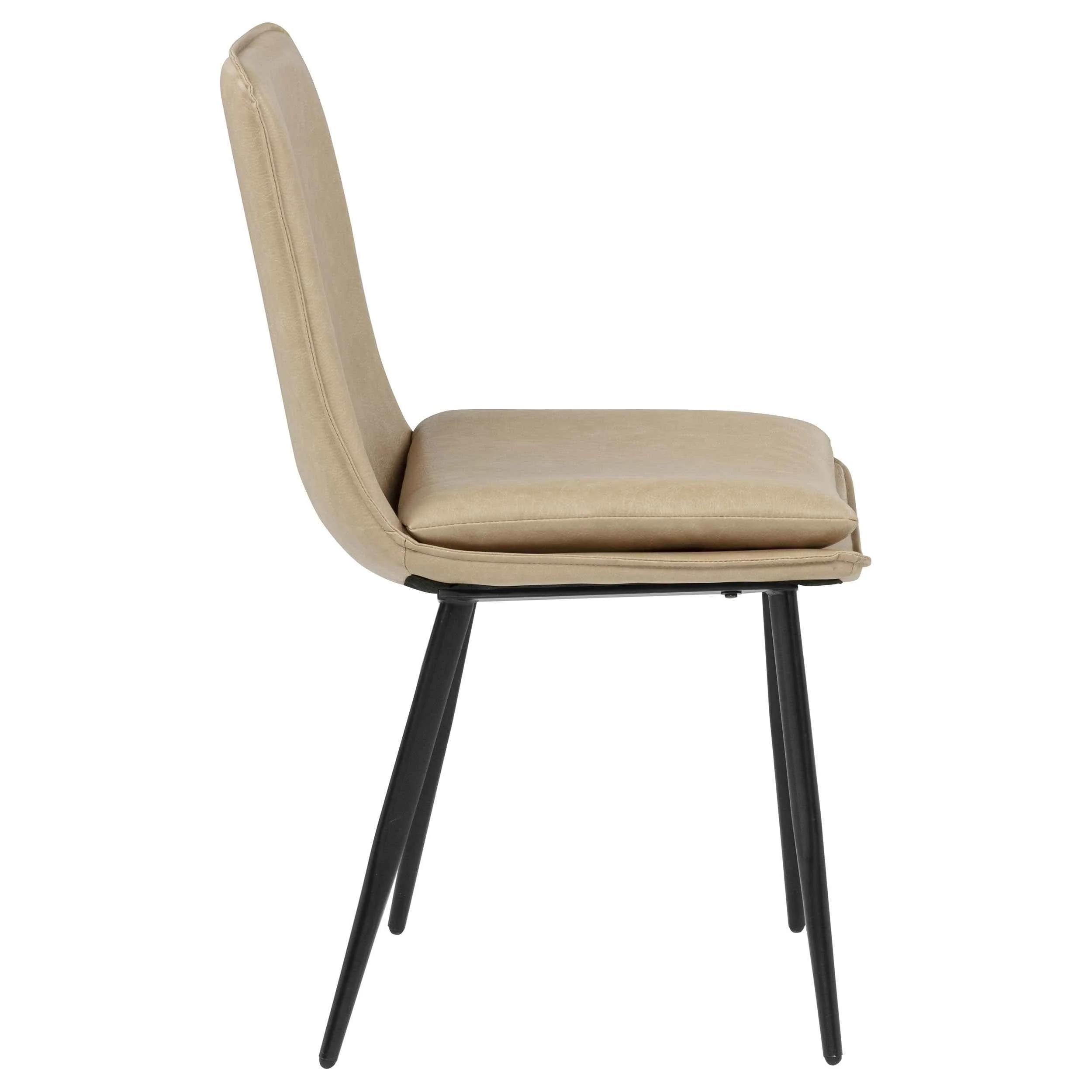 Ortega Tan Upholstered Dining Side Chair (Set of 2) - Image 10