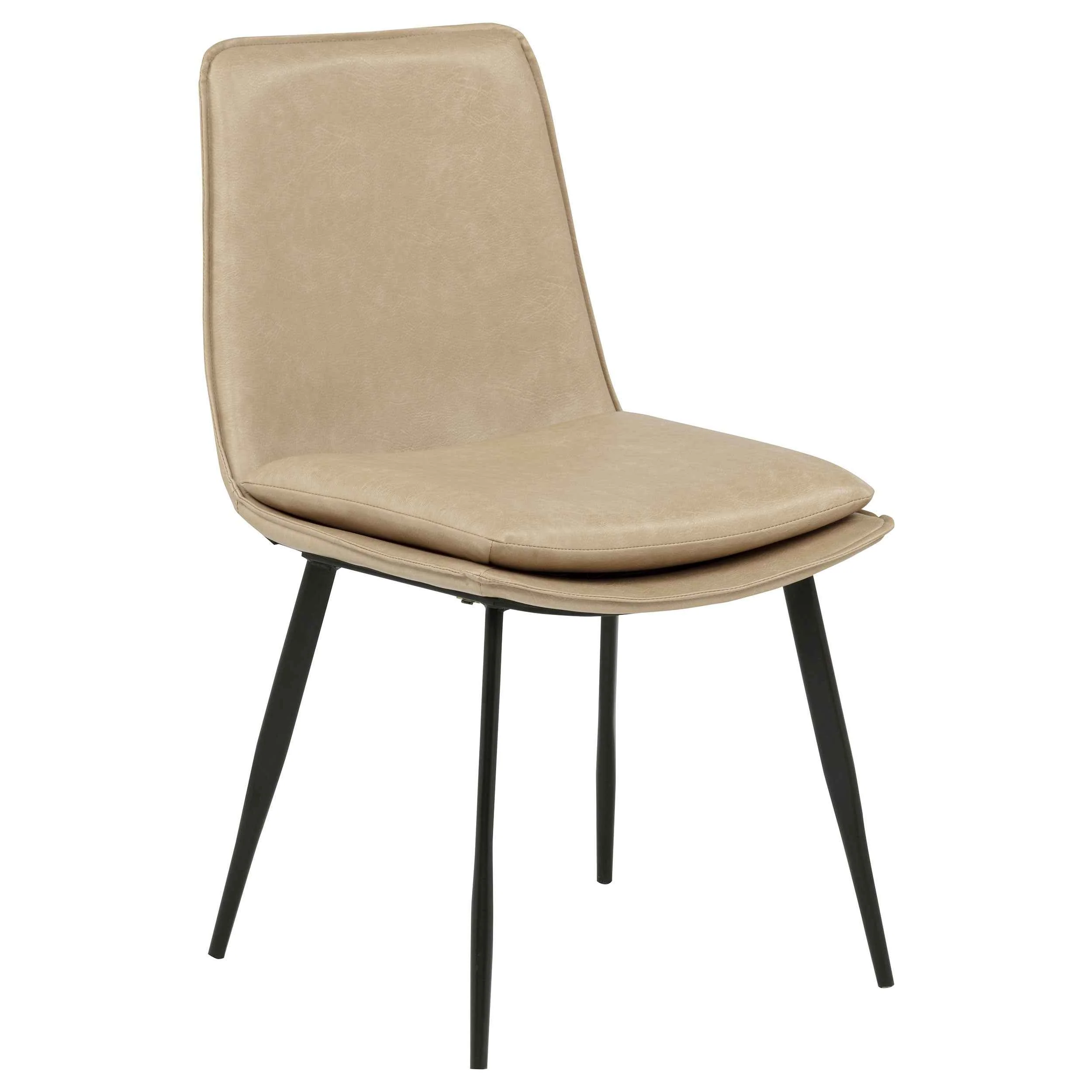 Ortega Tan Upholstered Dining Side Chair (Set of 2) - Image 3
