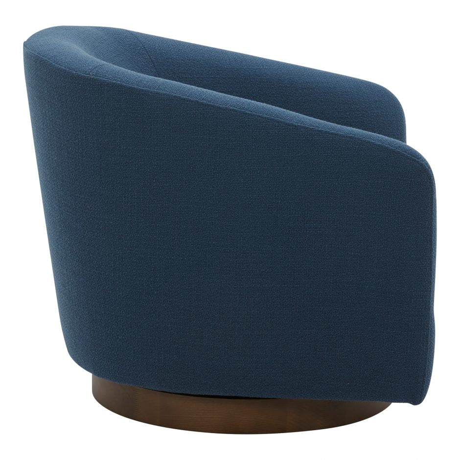 Oscy Swivel Chair Dark Atlantic Blue - Image 3