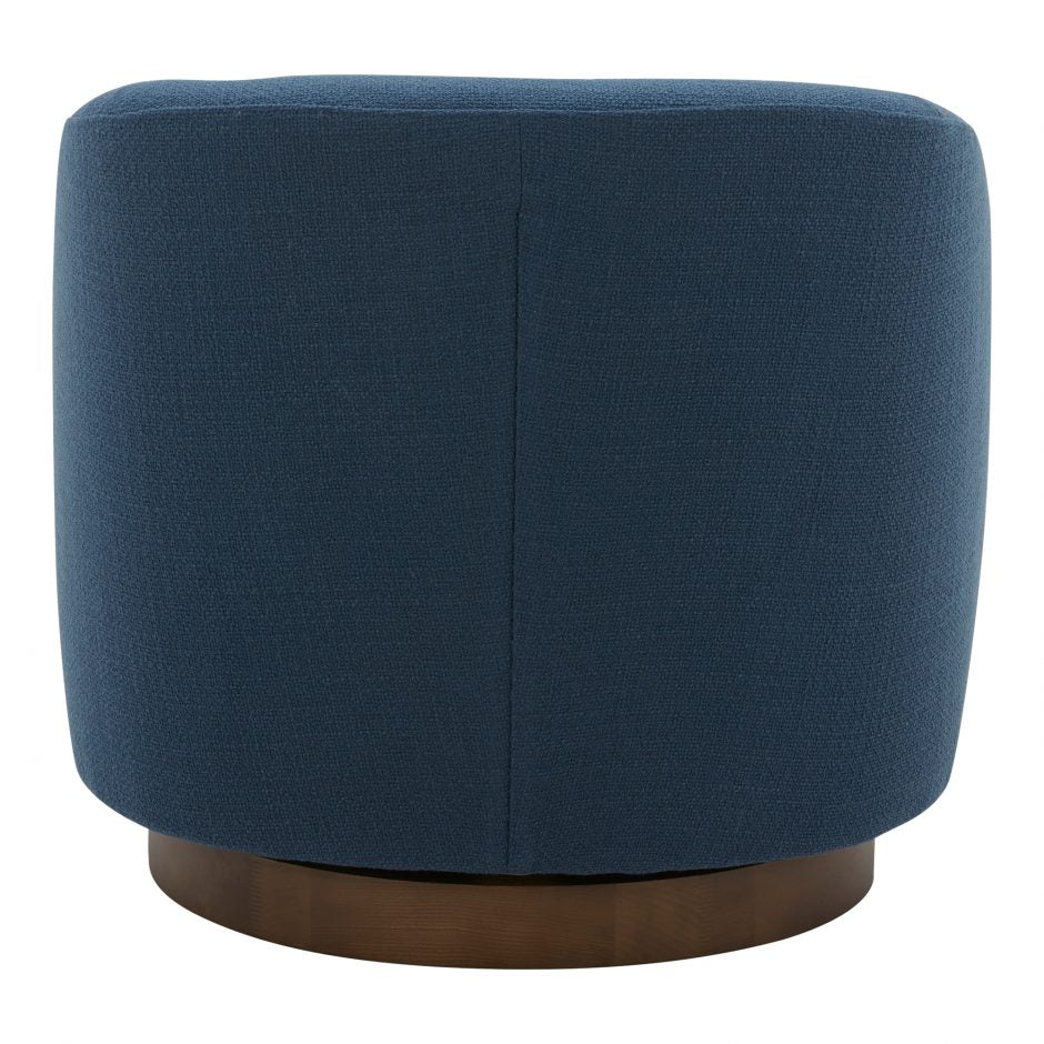 Oscy Swivel Chair Dark Atlantic Blue - Image 4