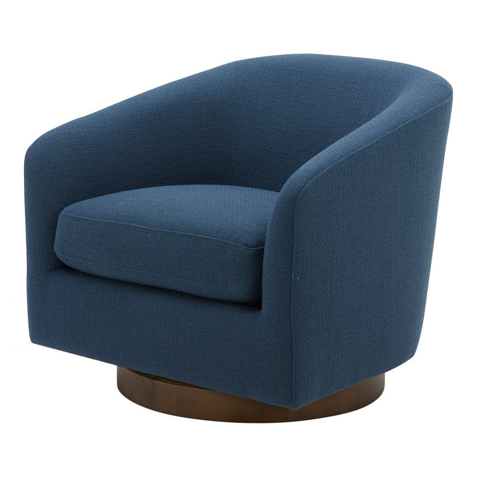 Oscy Swivel Chair Dark Atlantic Blue - Image 5