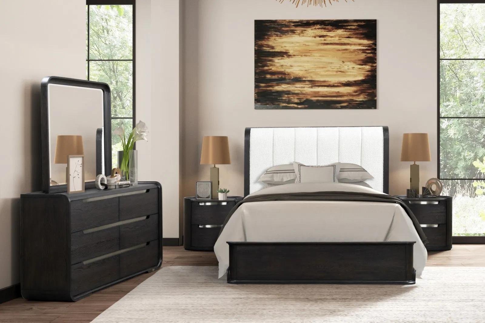Osterley Black Queen Bed - Image 2