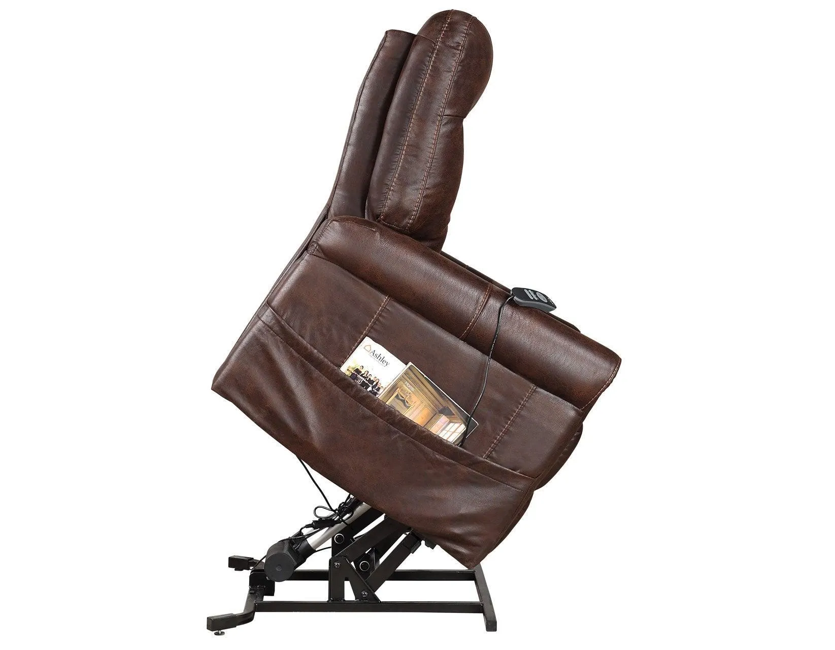 Ottawa Walnut Power Lift Chair with Heat and Massage - Image 10