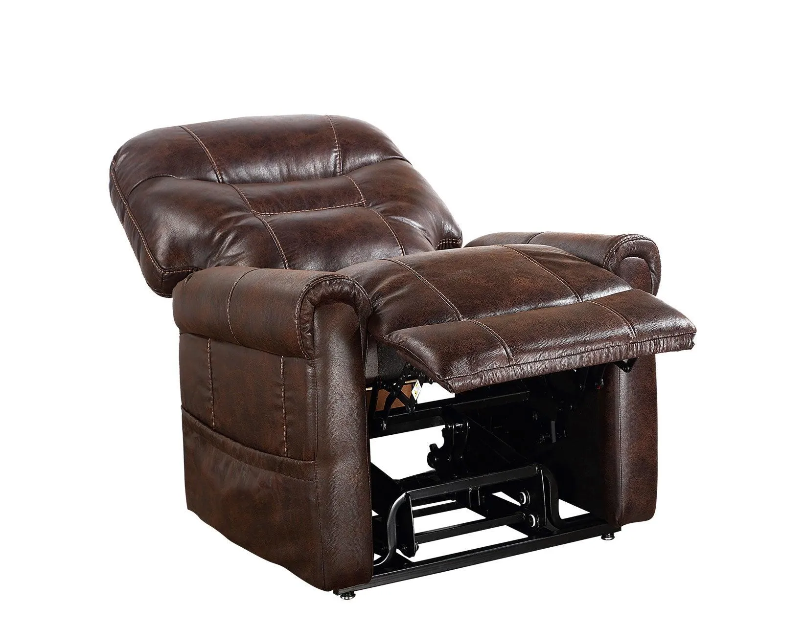 Ottawa Walnut Power Lift Chair with Heat and Massage - Image 13