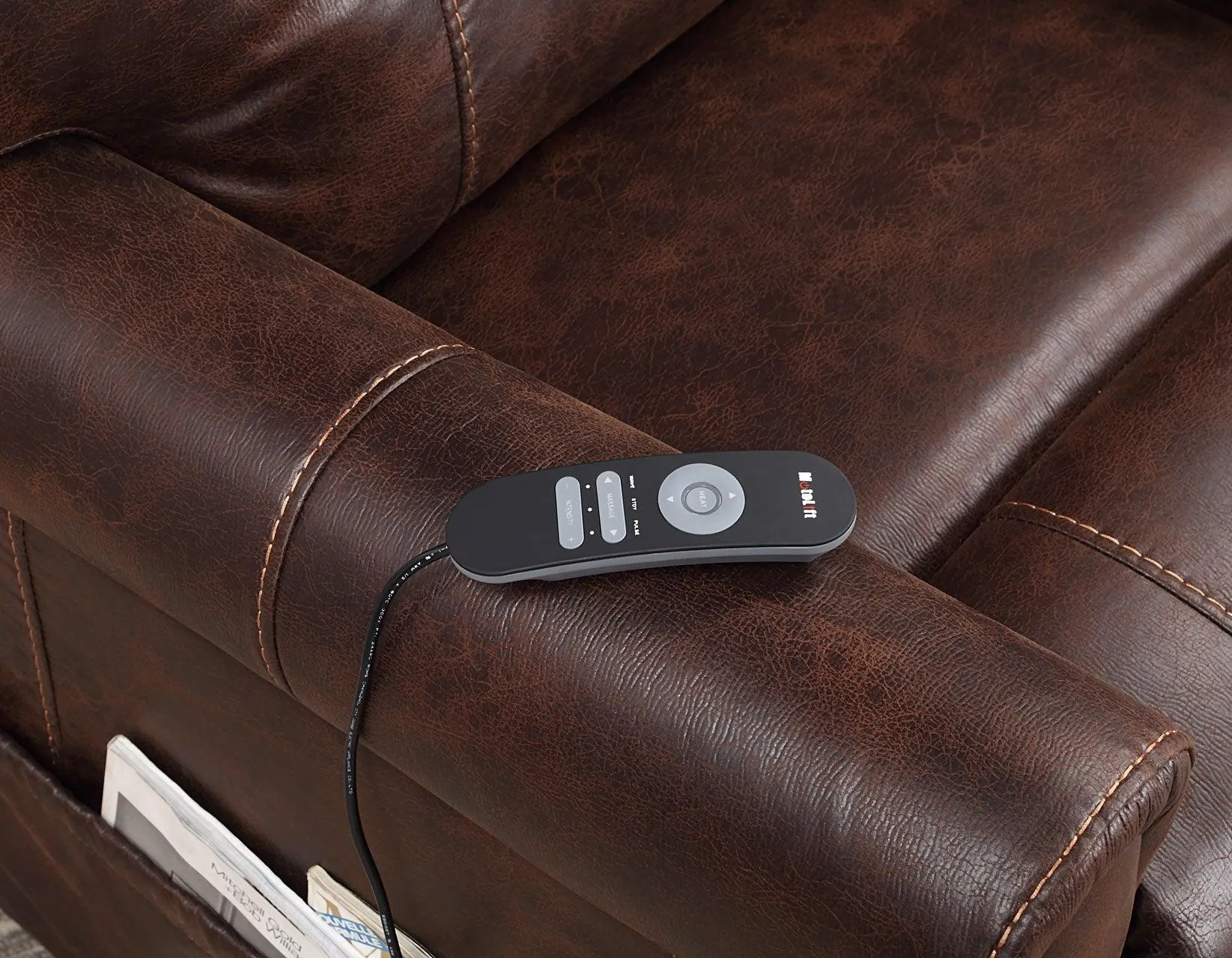 Ottawa Walnut Power Lift Chair with Heat and Massage - Image 19