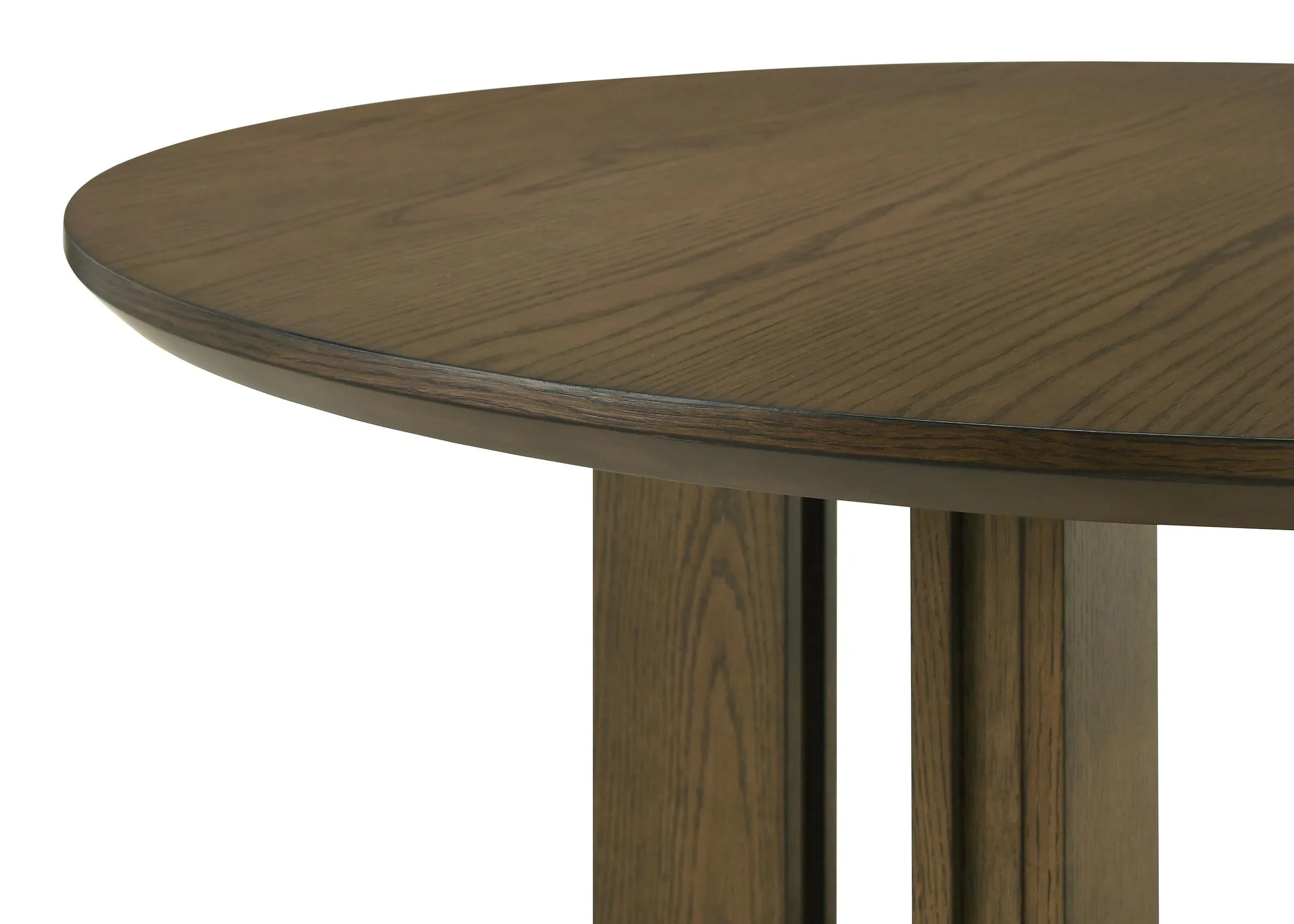 Ottowa Brown 5-Piece Round Wood Dining Room Table Set - Image 9