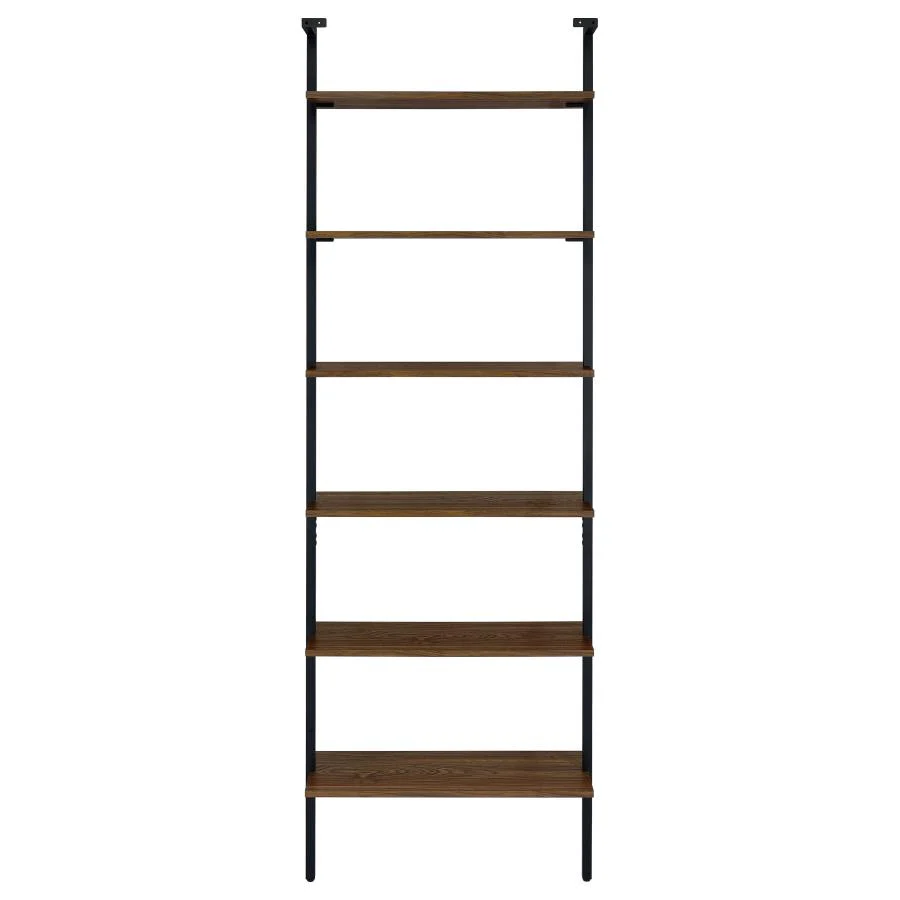 Owens Walnut 3-piece 96-inch Wall Mounted Bookshelf Set - Image 8