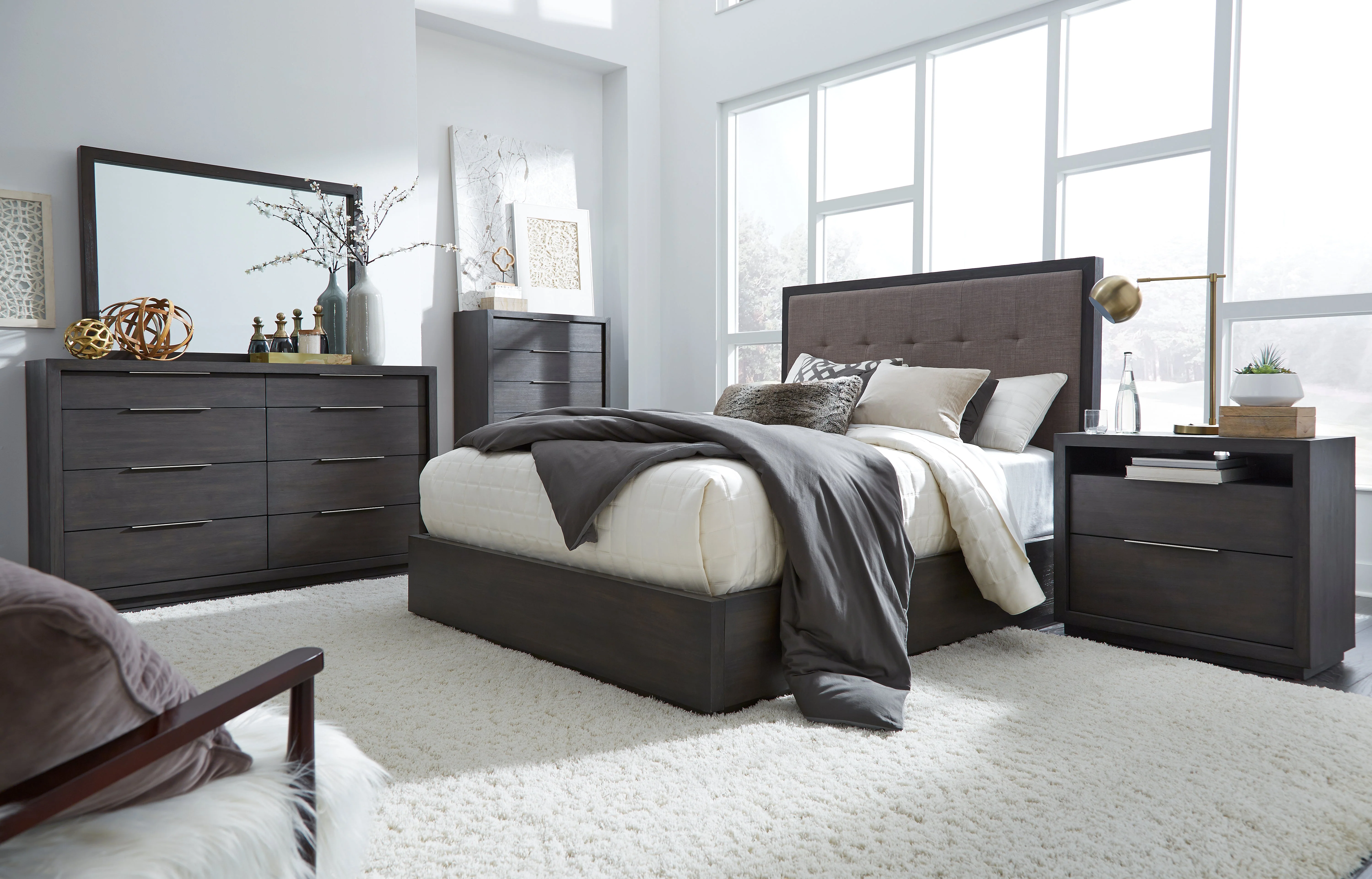 Oxford Upholstered Footboard California King Storage Bed in Dolphin - Image 2