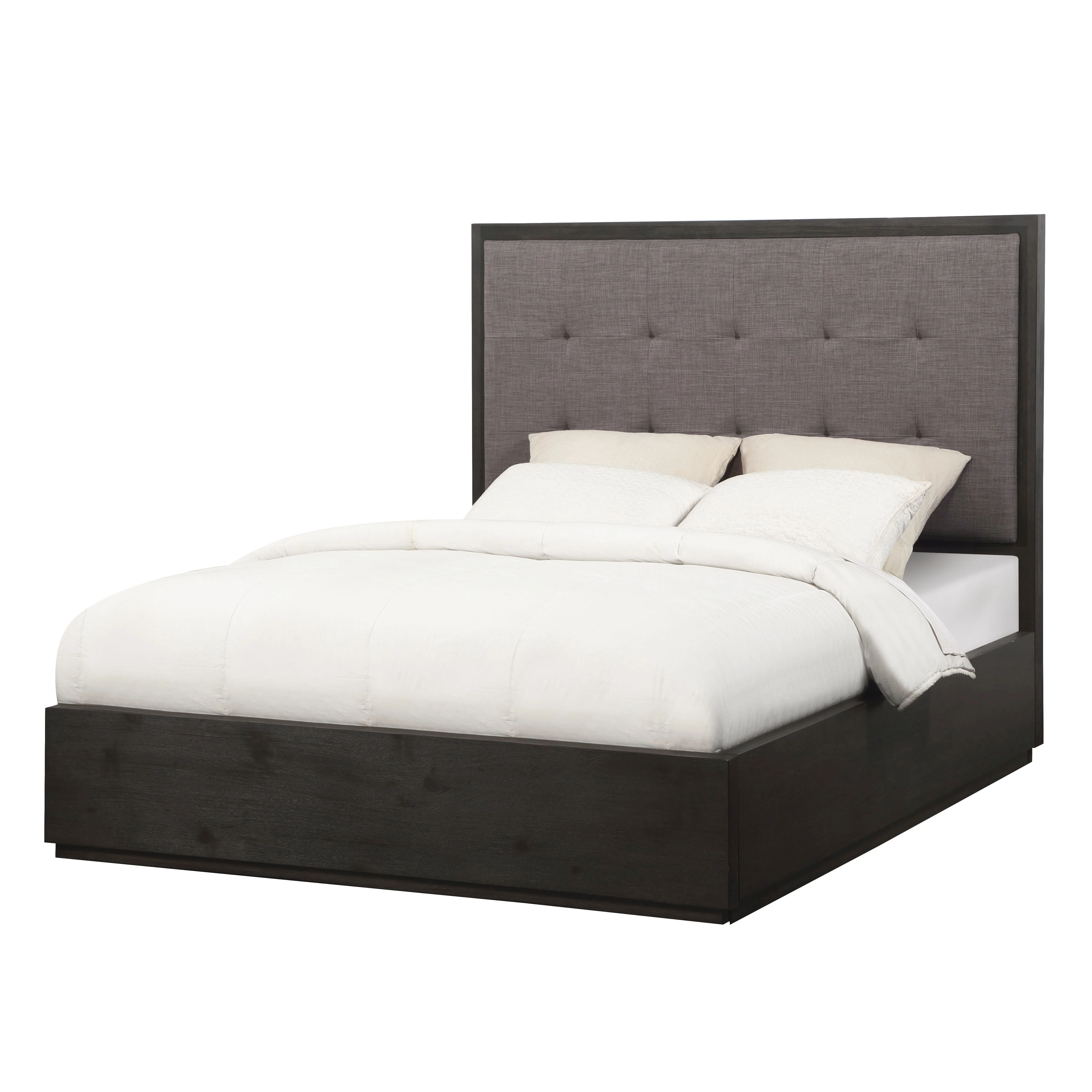 Oxford Upholstered Footboard Queen Storage Bed in Dolphin - Image 6