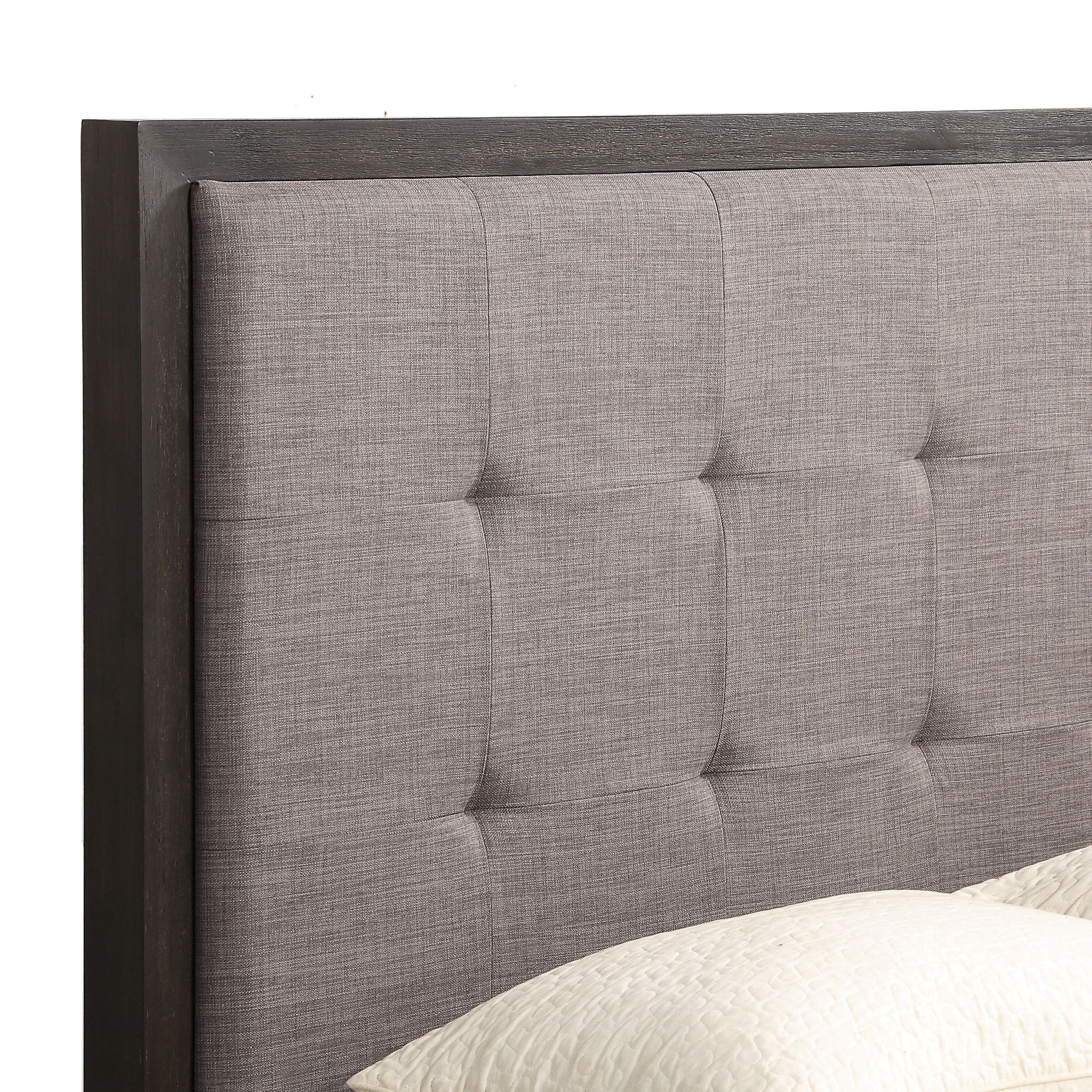 Oxford Upholstered Platform Bed in Dolphin (67") - Image 4