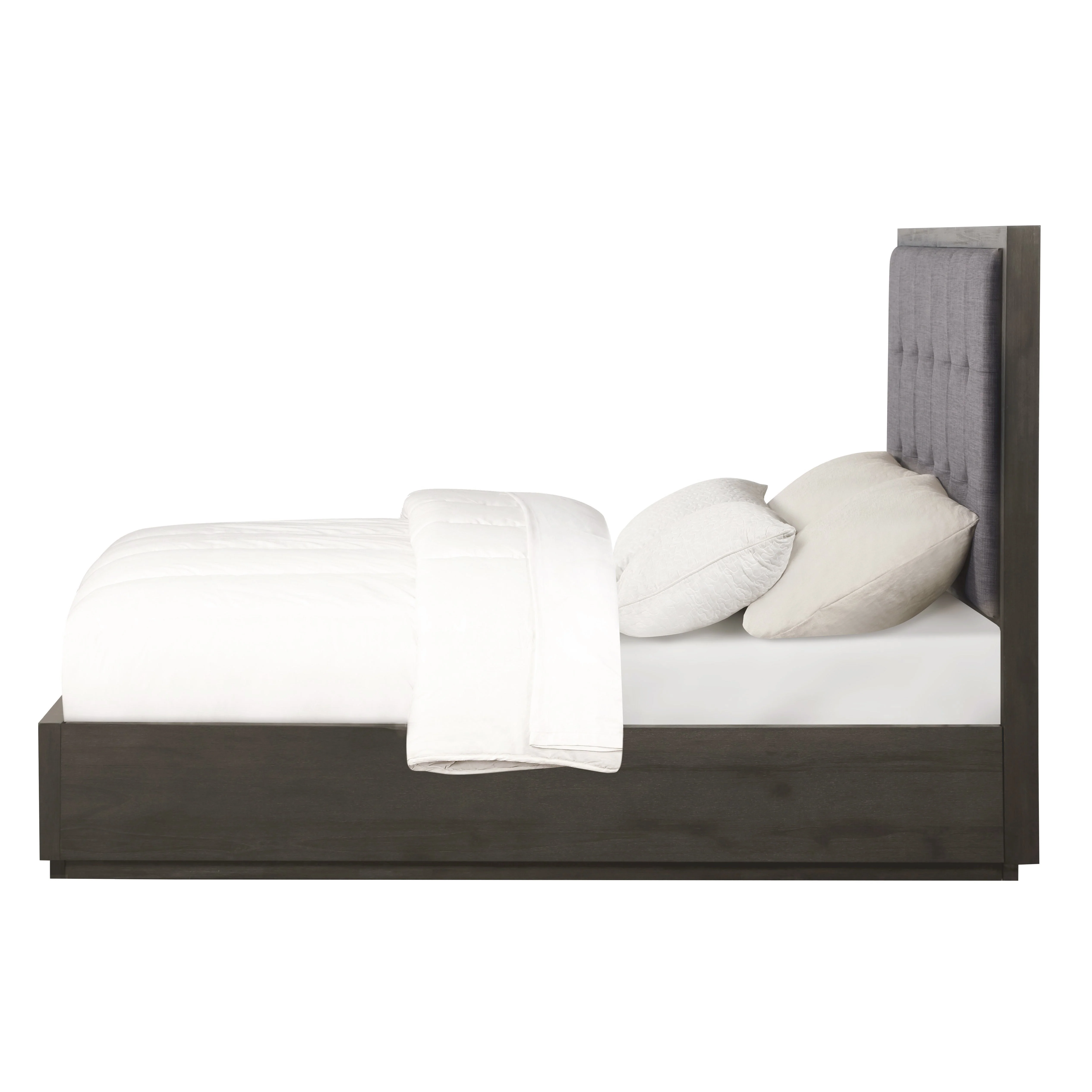 Oxford Upholstered Platform Bed in Dolphin (80") - Image 6