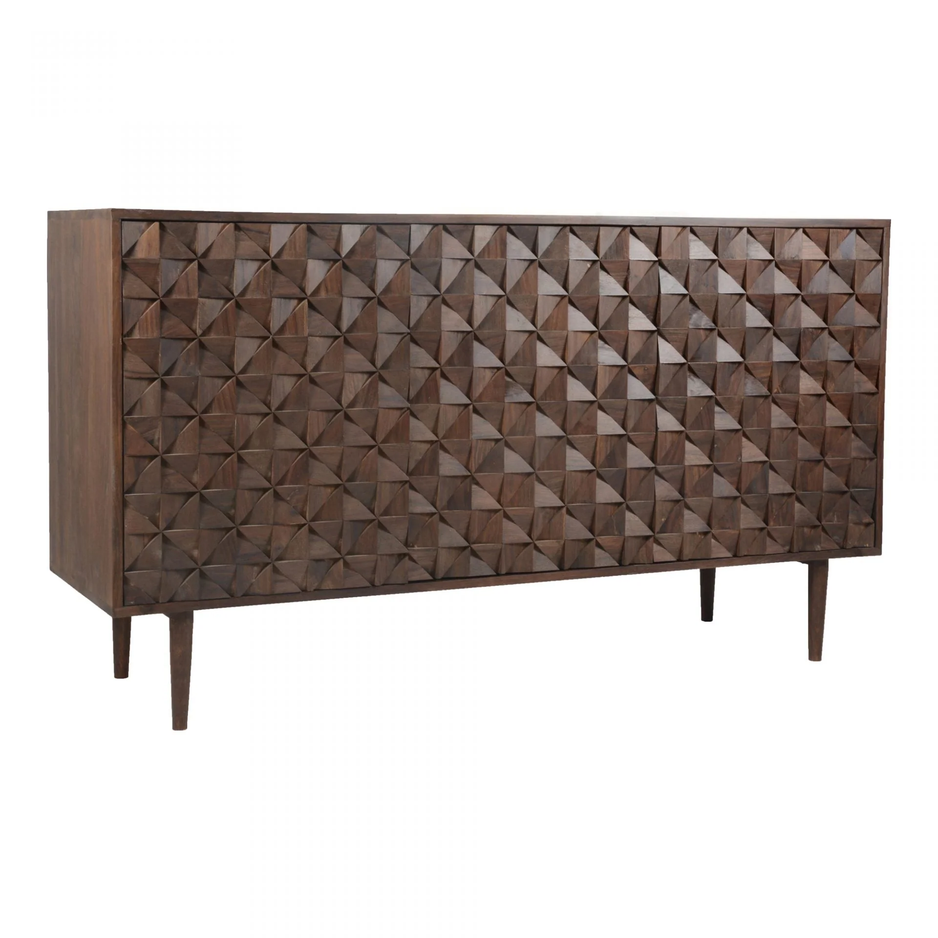 Pablo 3 Door Sideboard Dark Brown - Image 4