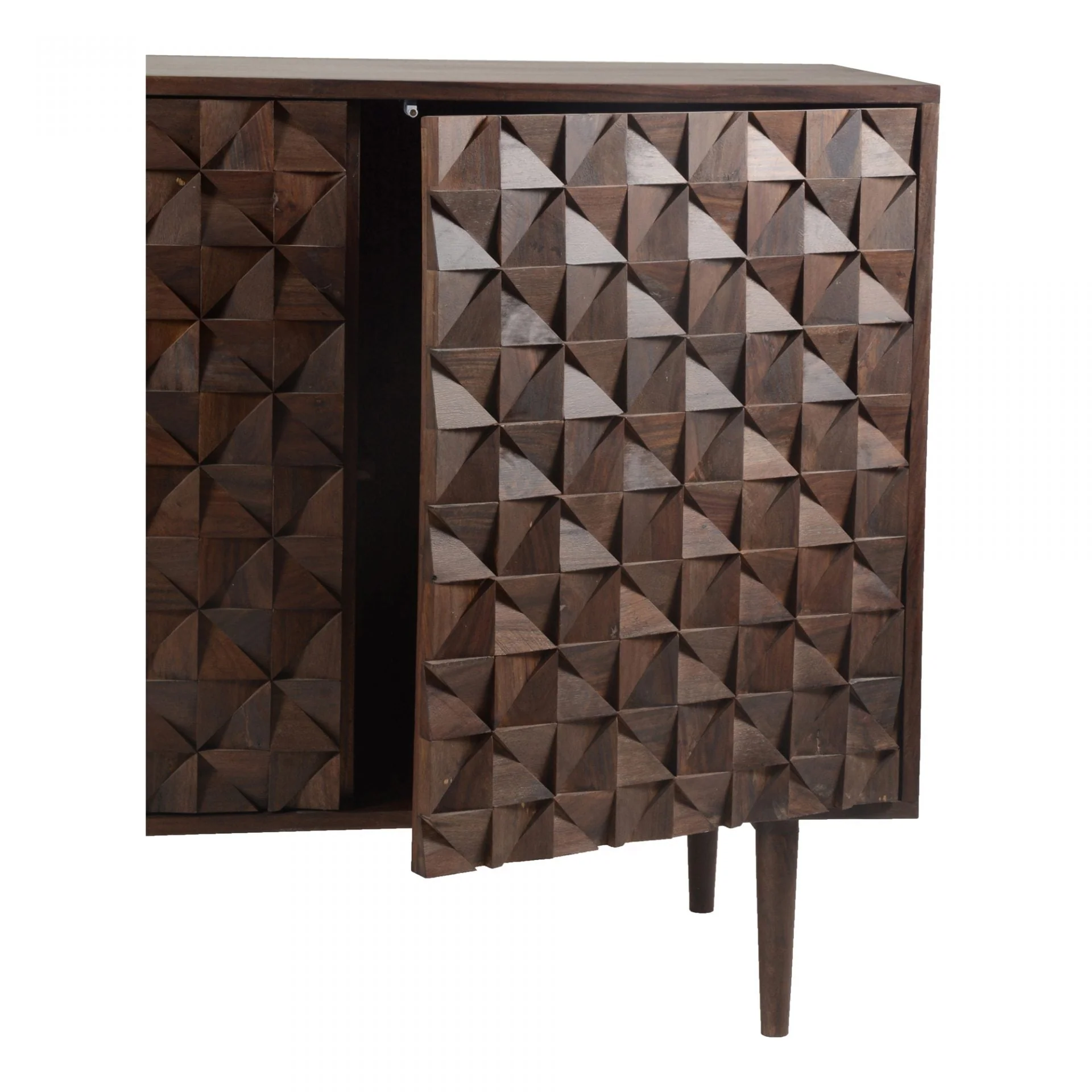 Pablo 3 Door Sideboard Dark Brown - Image 5