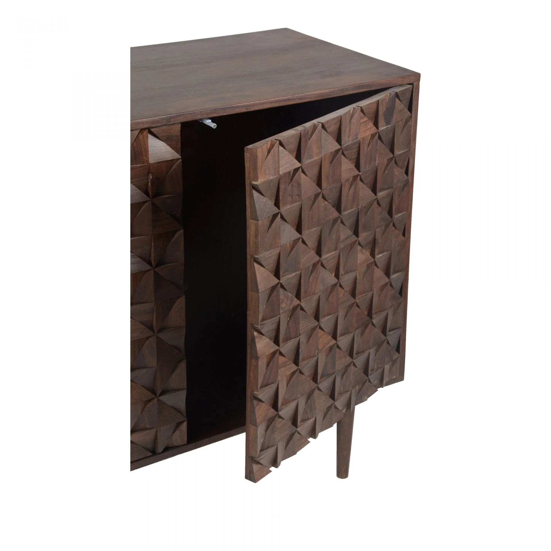 Pablo 3 Door Sideboard Dark Brown - Image 6