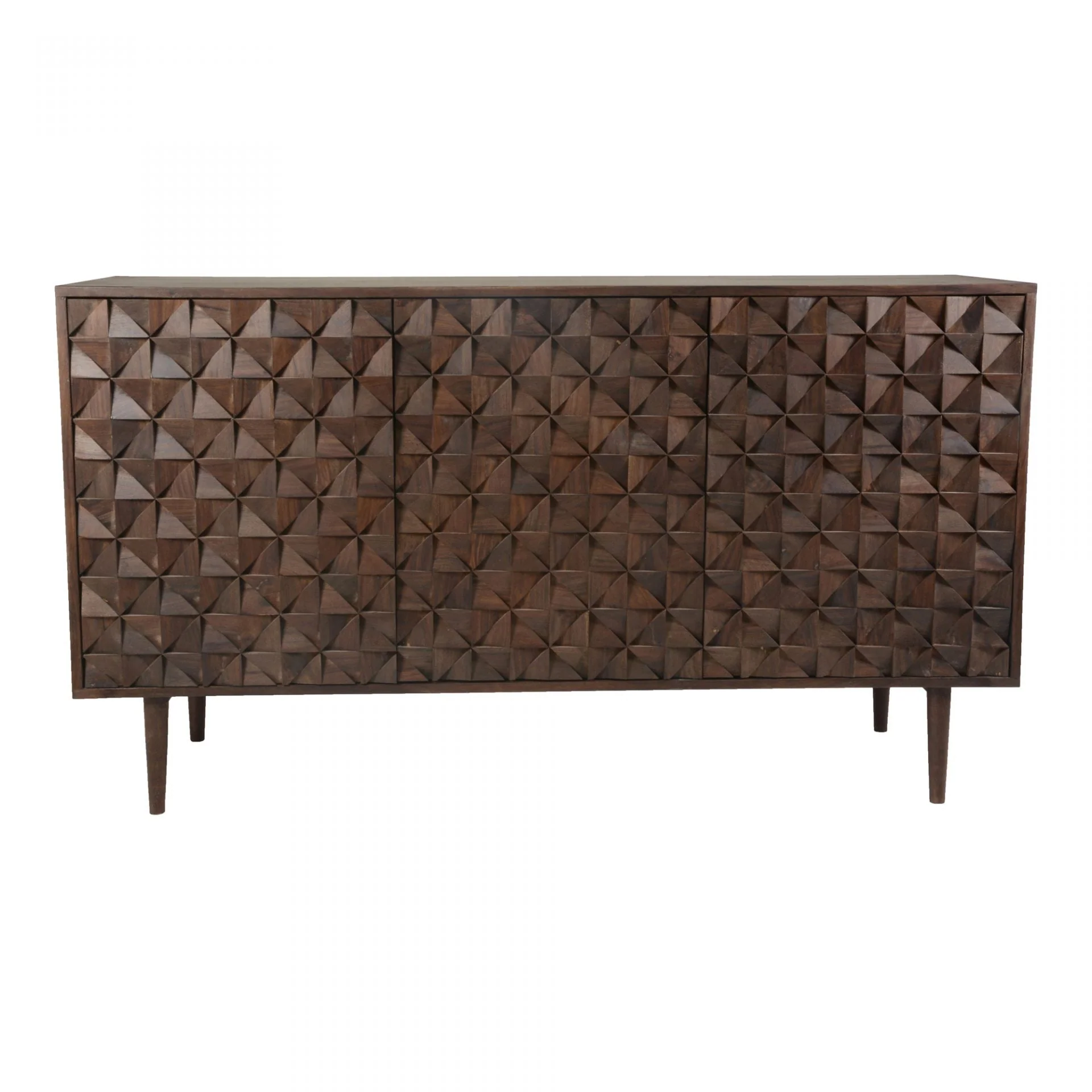 Pablo 3 Door Sideboard Dark Brown - Image 7