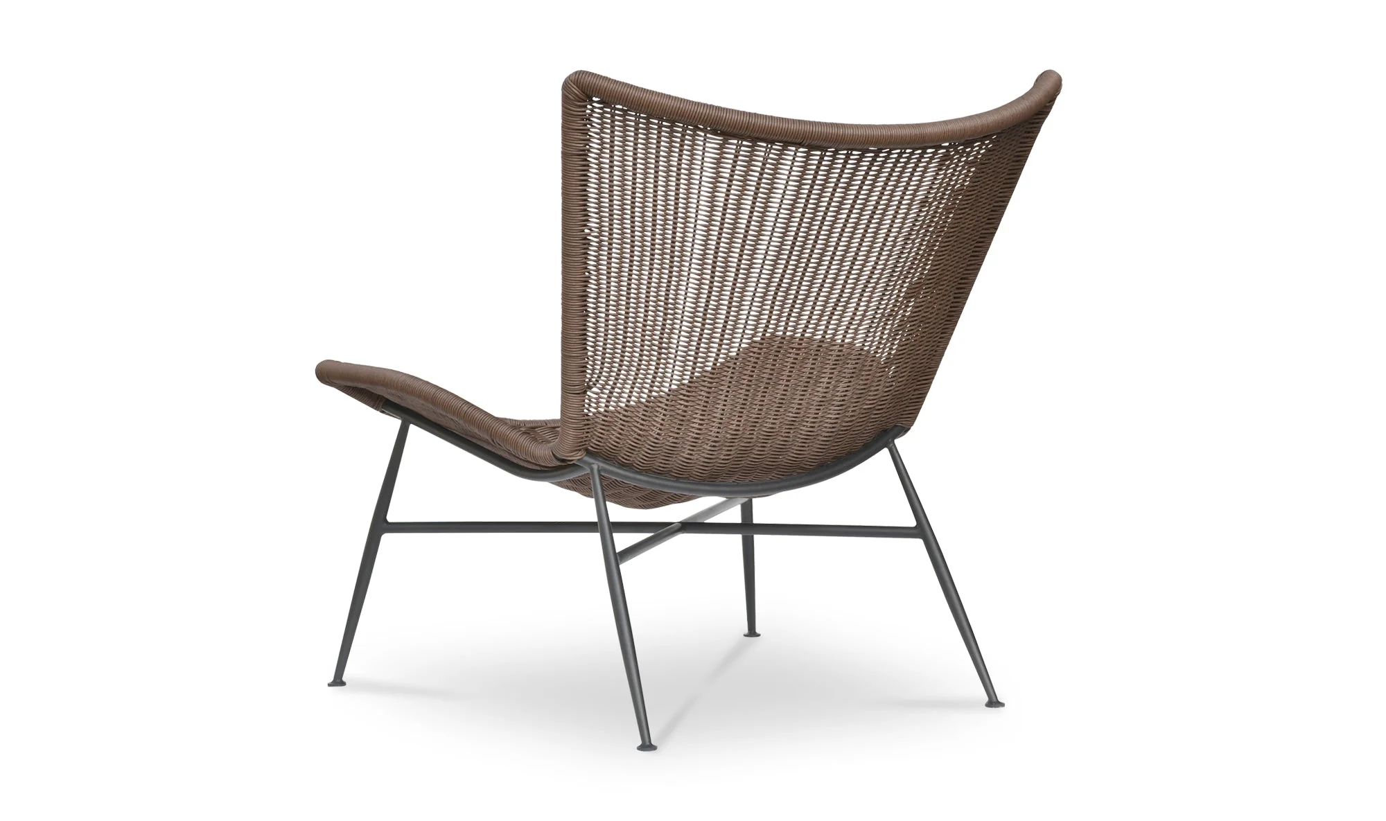 Paige Outdoor Accent Chair Brown - Image 5