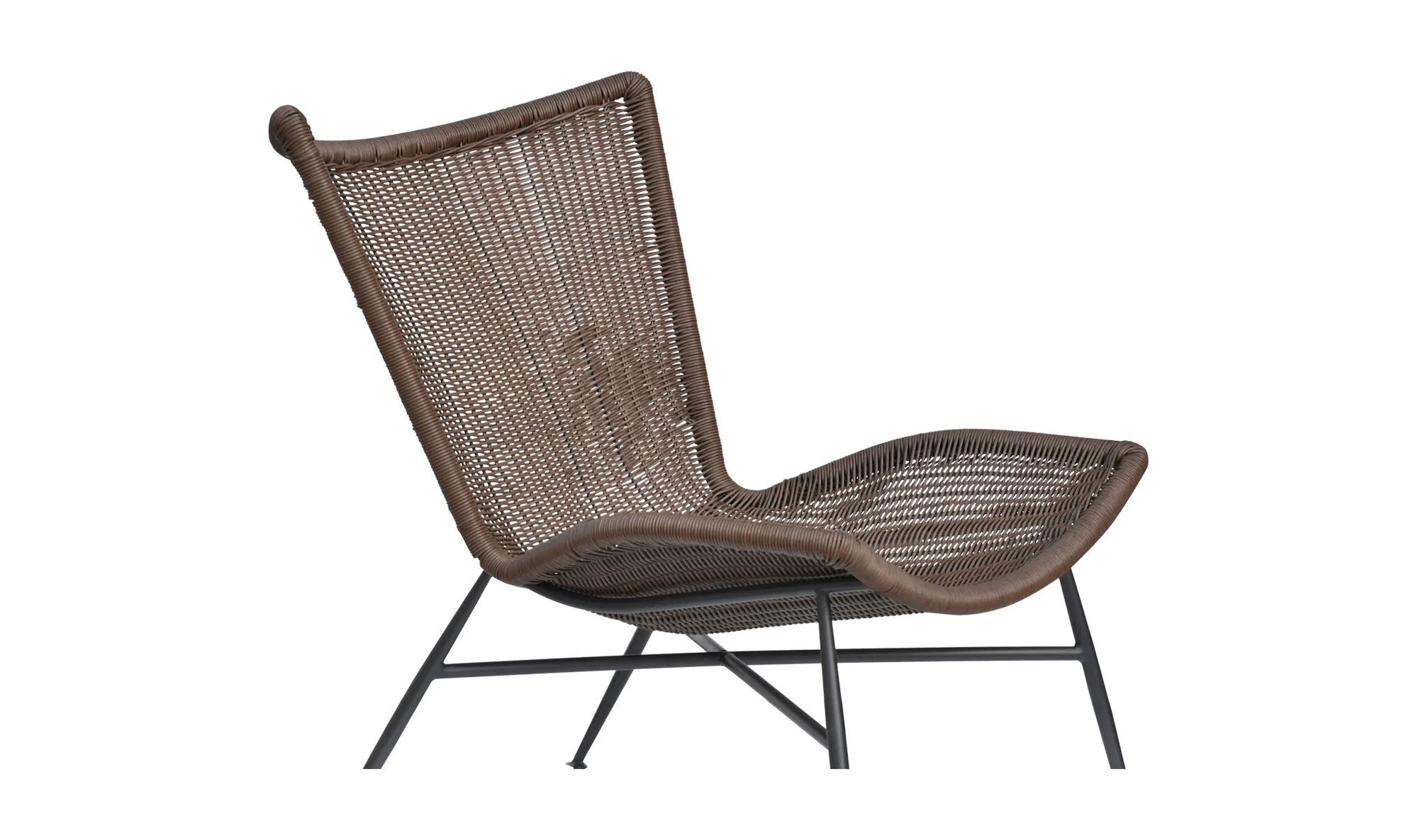 Paige Outdoor Accent Chair Brown - Image 7