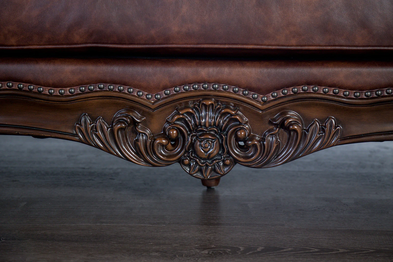 Palencia Dark Cherry/Brown Sofa & Loveseat - Image 7