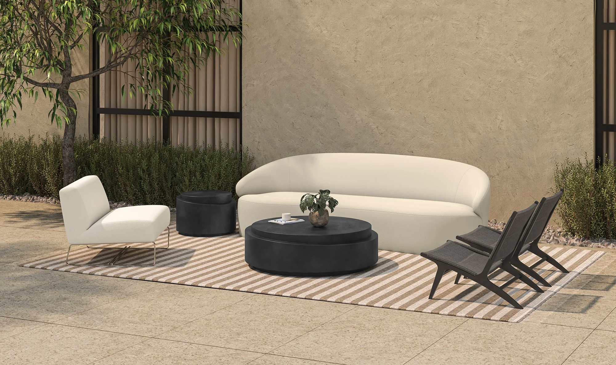 Palma Outdoor Lounge Chair Black - Image 6