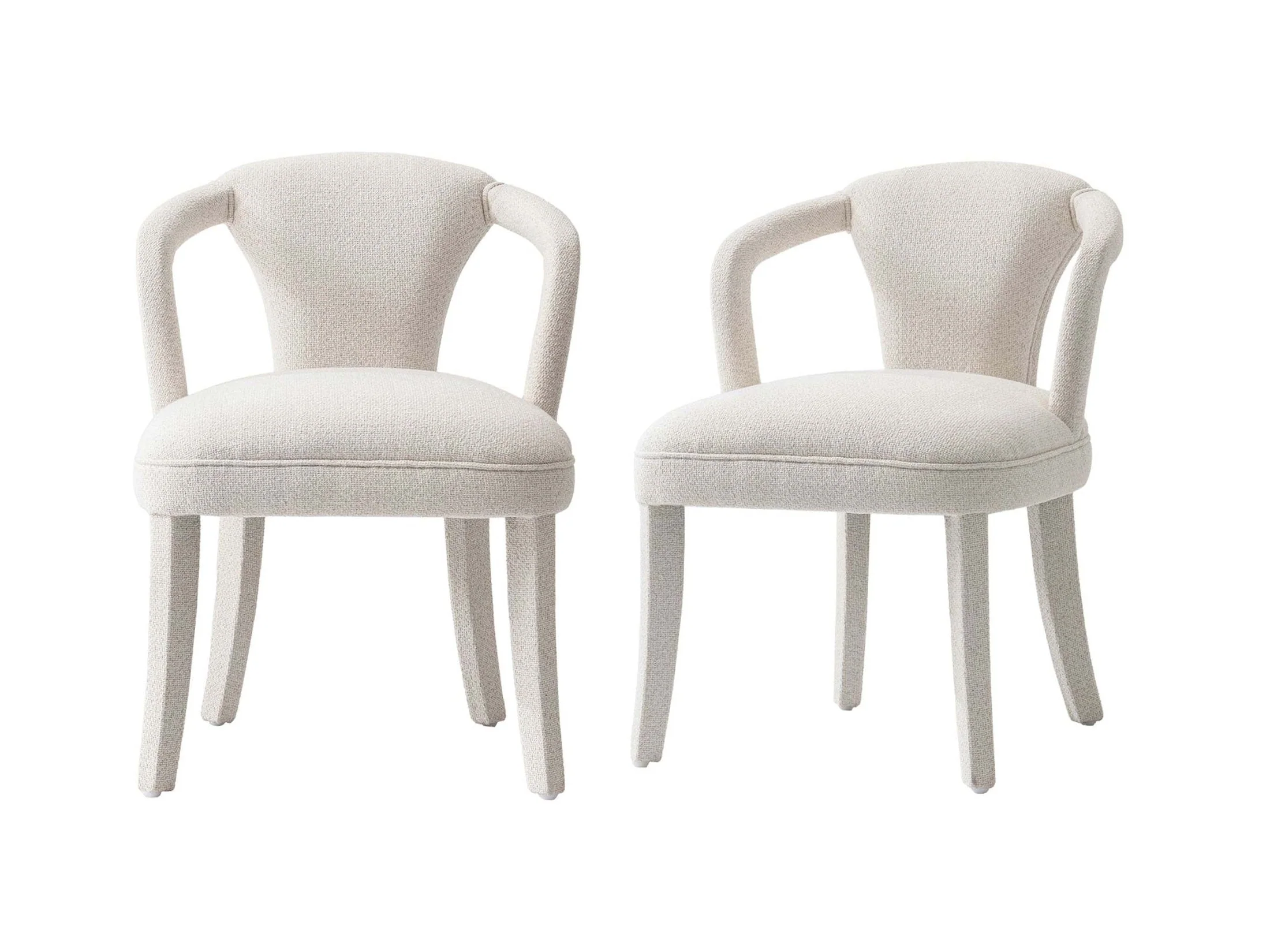 Palmer Dining Armchair in Ivory (set of 2)