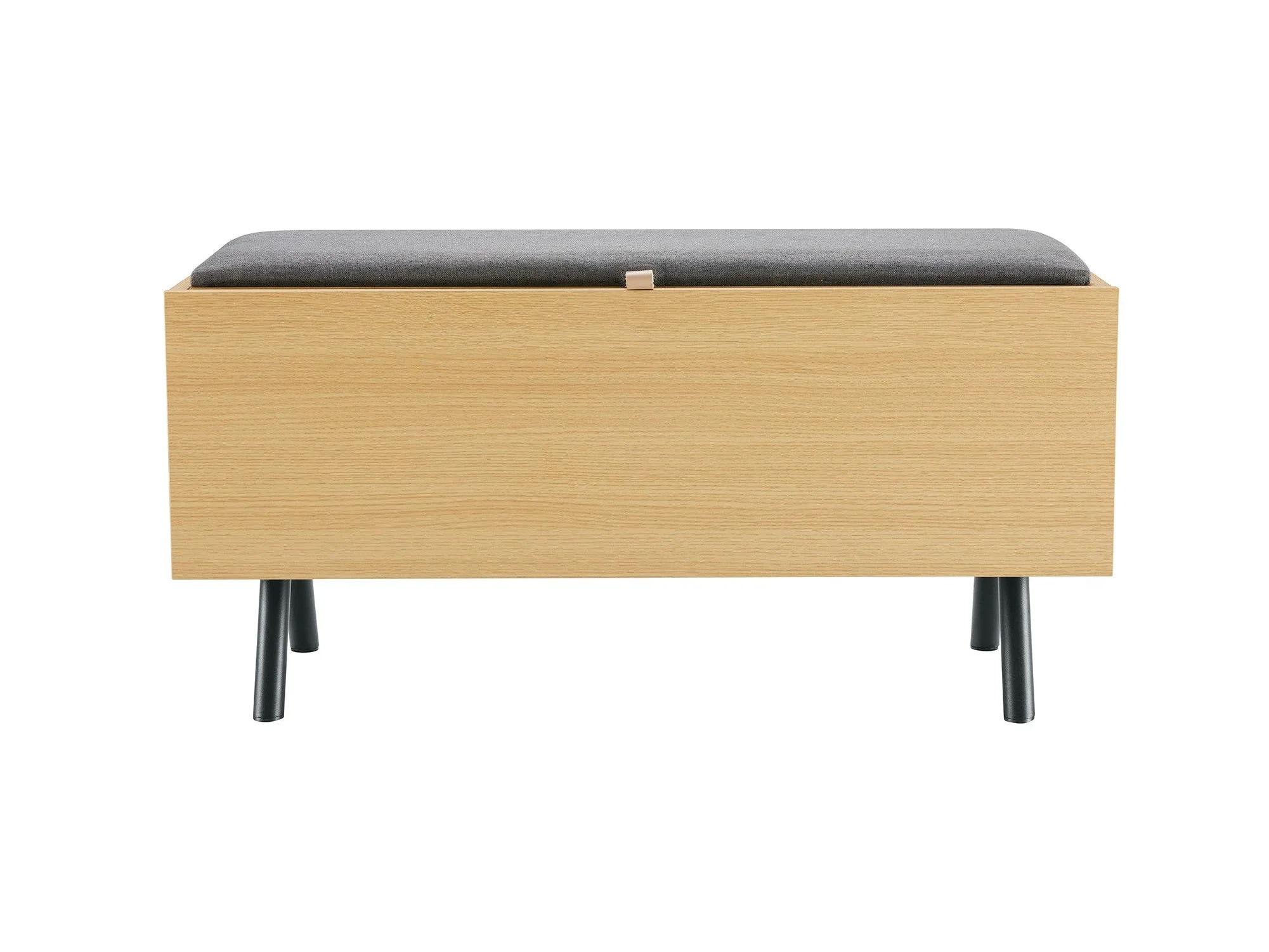 Paloma Accent Storage Bench in Natural Oak