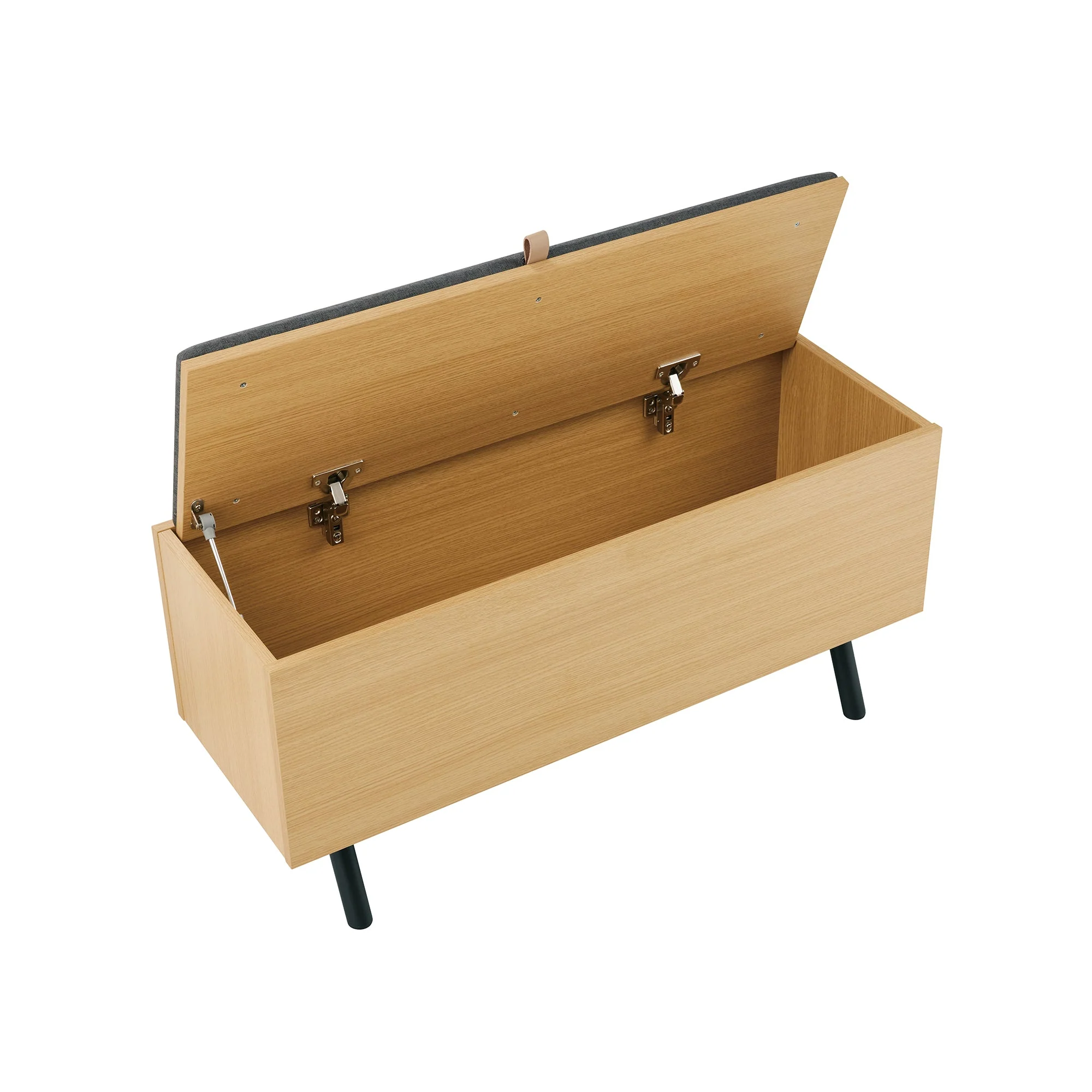 Paloma Accent Storage Bench in Natural Oak - Image 5
