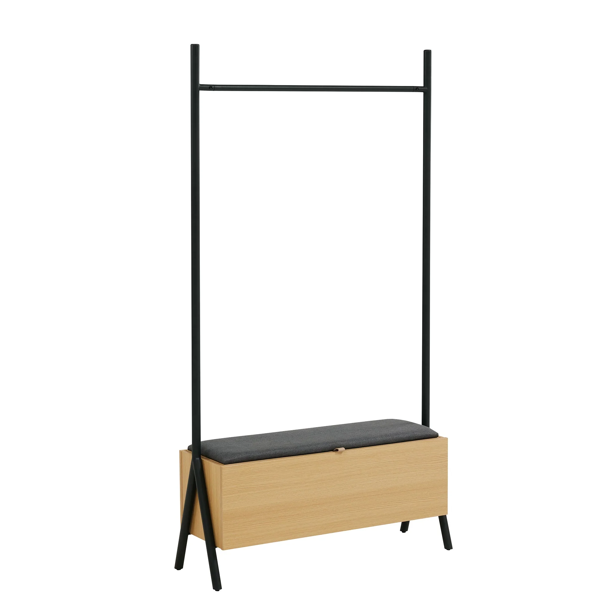 Paloma Open Hanging Closet in Natural Oak - Image 7