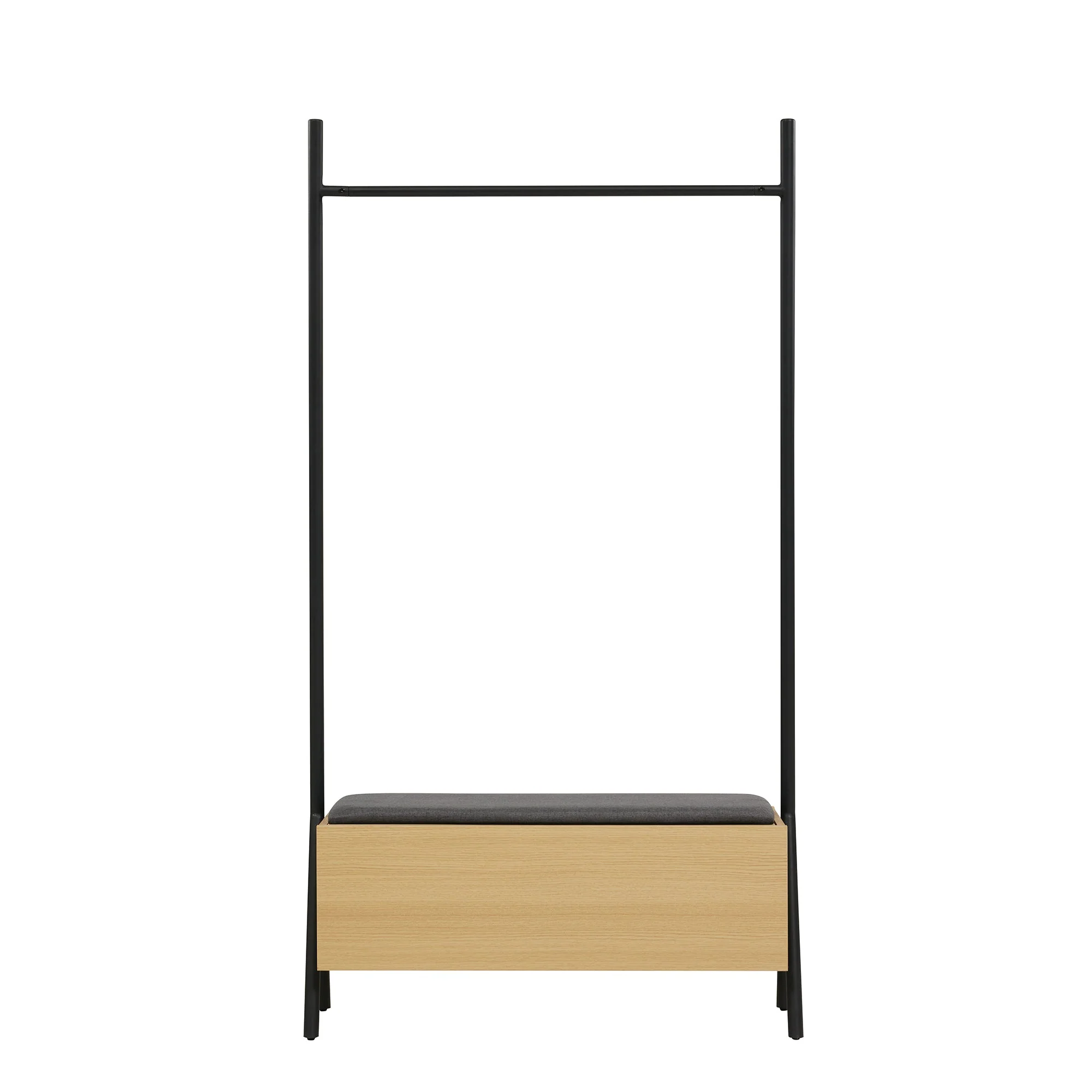 Paloma Open Hanging Closet in Natural Oak - Image 8