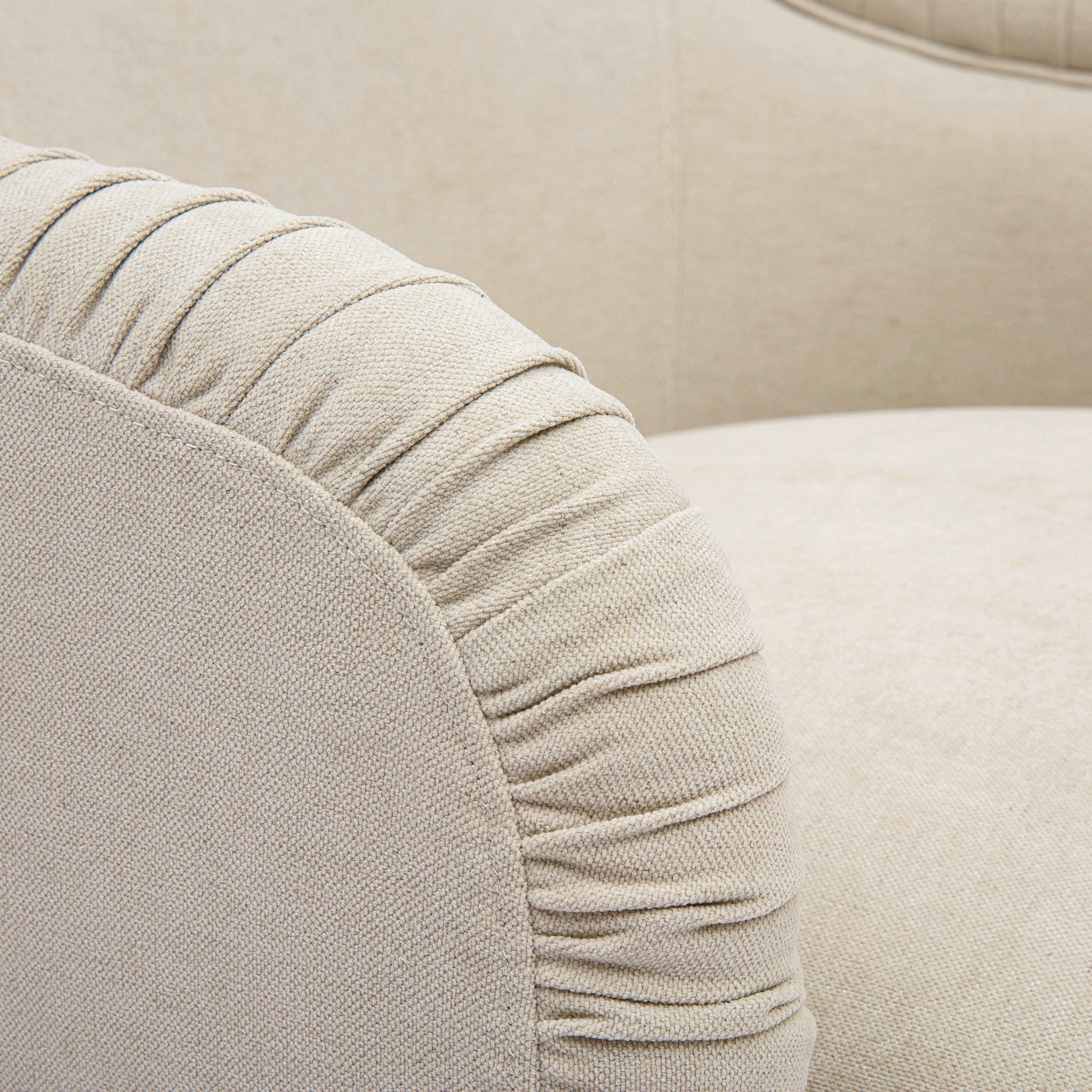 Pamela Tan Performance Chenille Tasseled Lounge Accent Chair - Image 5