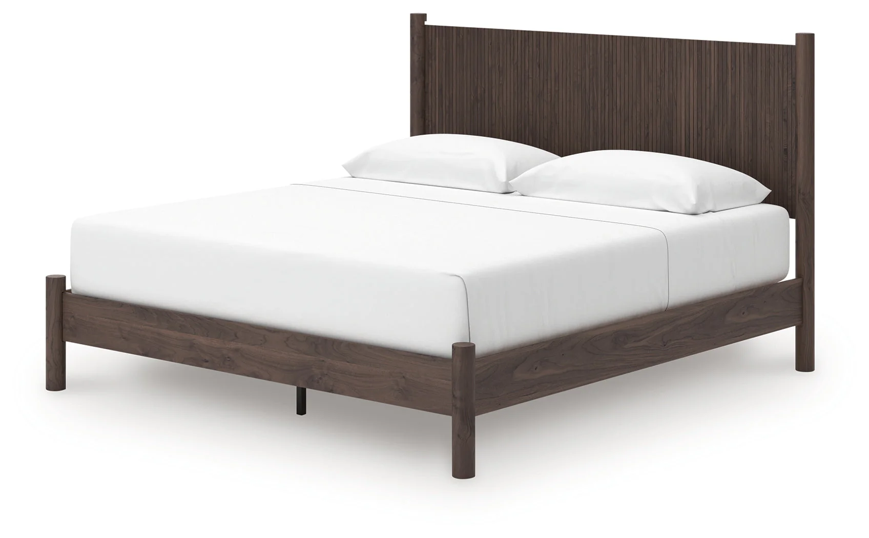 Pamytta Brown King Panel Platform Bed - Image 4