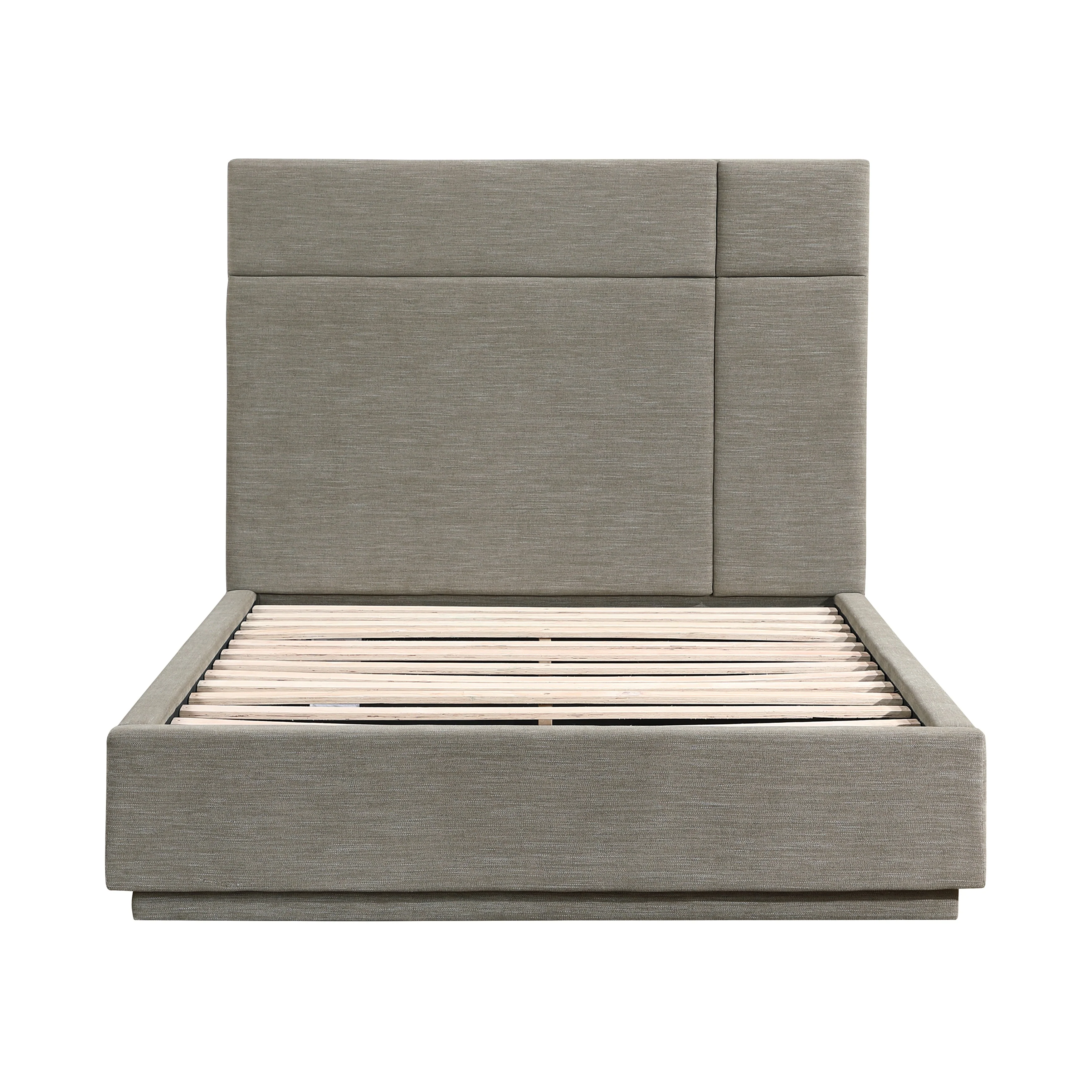 Paola Forest Green Eastern King Upholstered Platform Bed