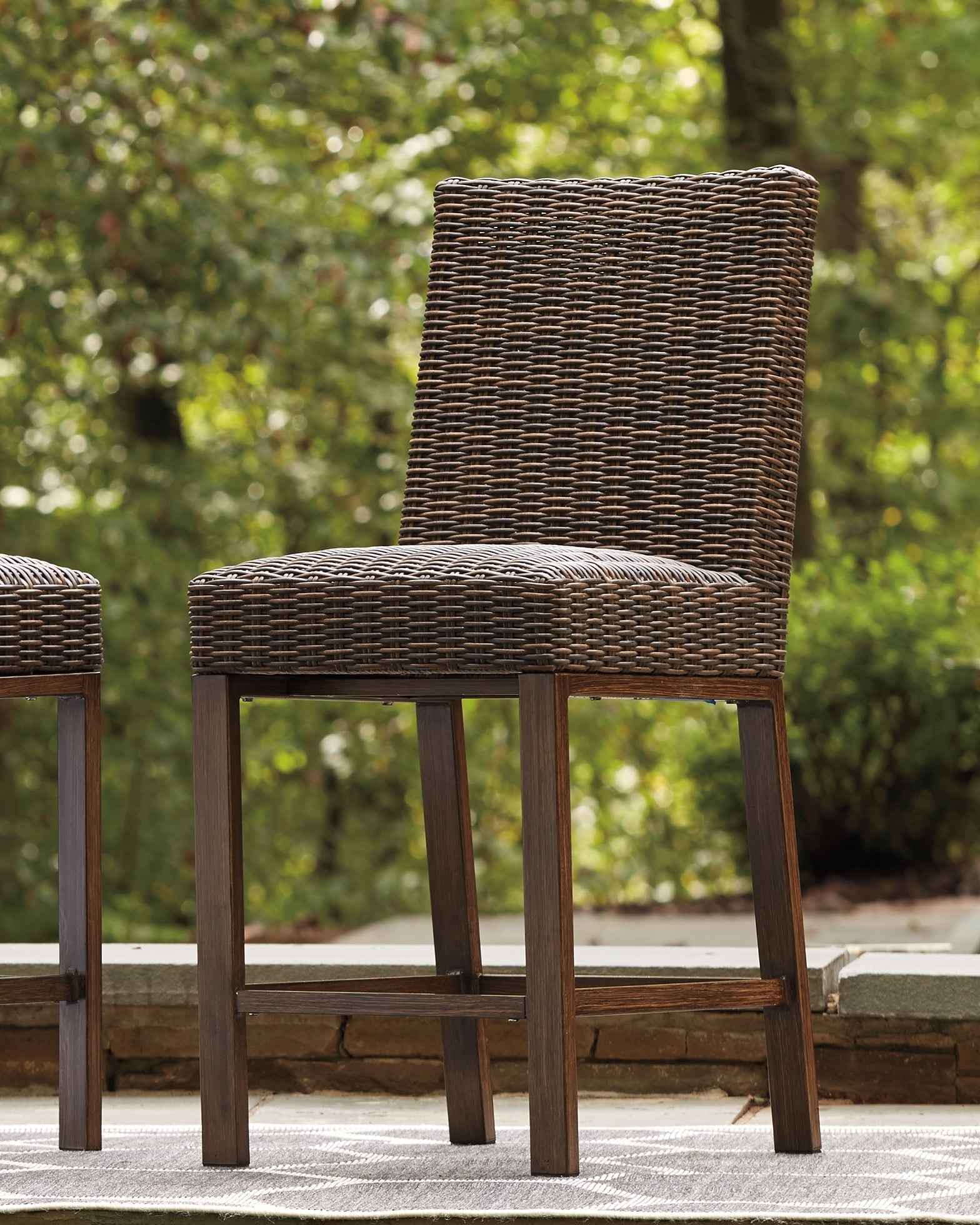 Paradise Trail Medium Brown Bar Stool (Set of 2) - Image 7