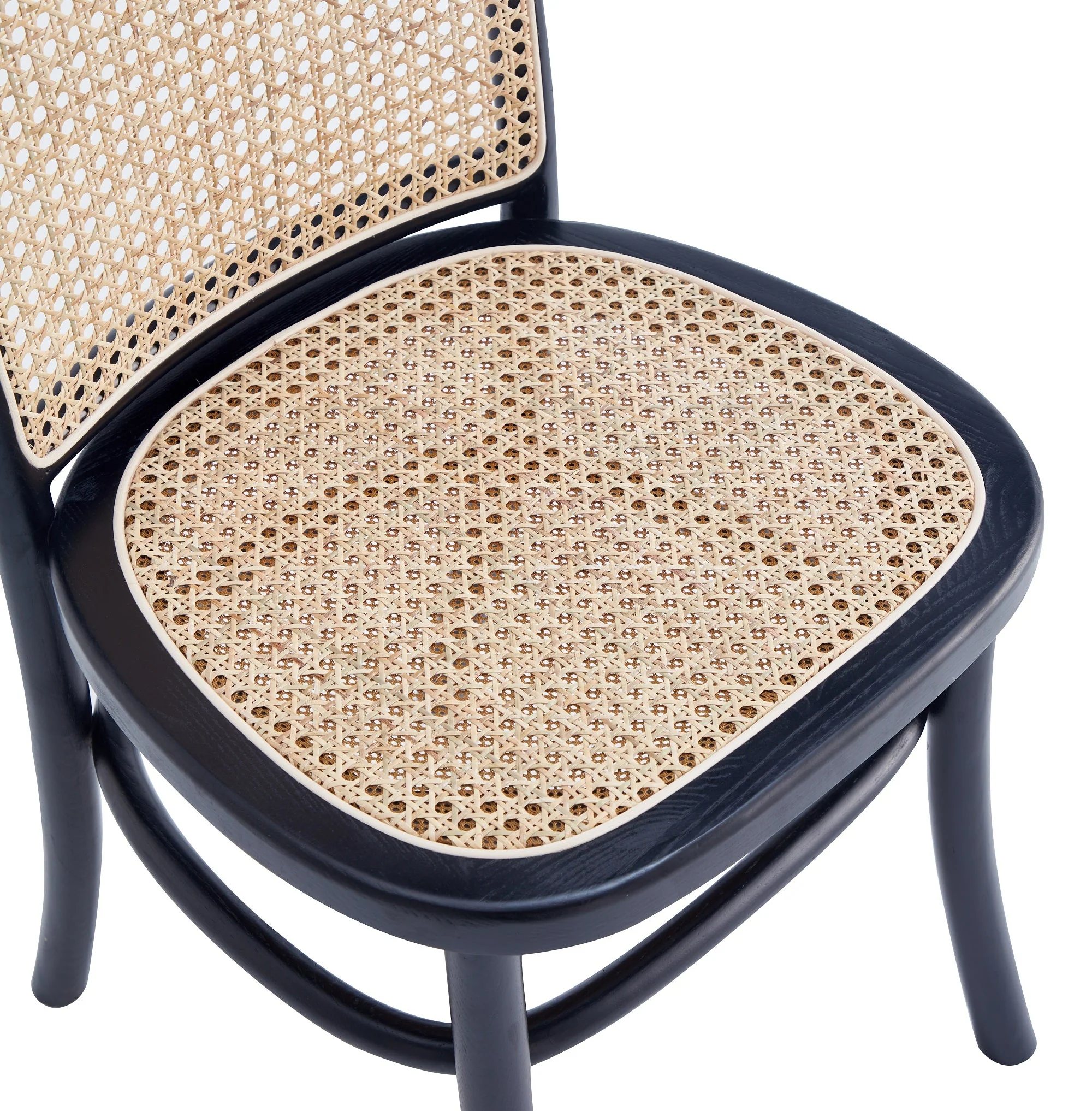 Paragon Dining Chair 2.0 in Black and Cane (set of 4) - Image 4