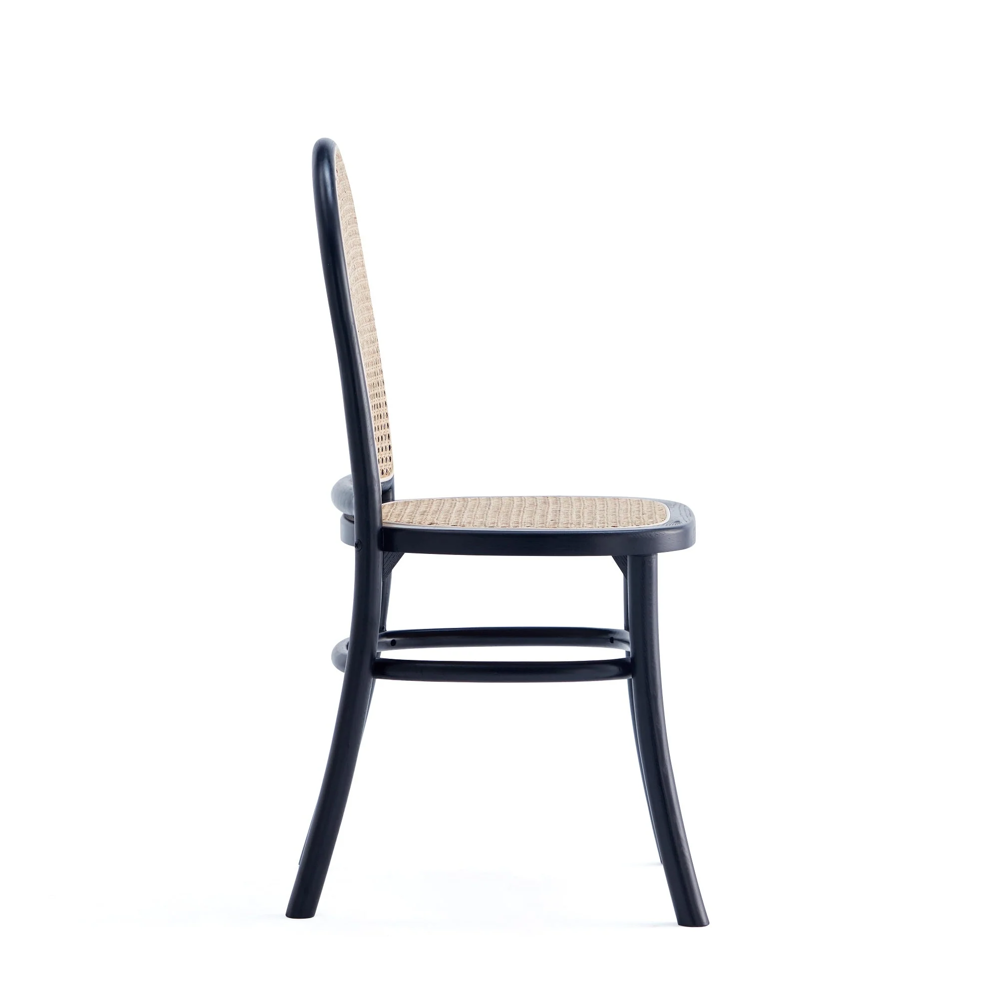 Paragon Dining Chair 2.0 in Black and Cane (set of 4) - Image 7