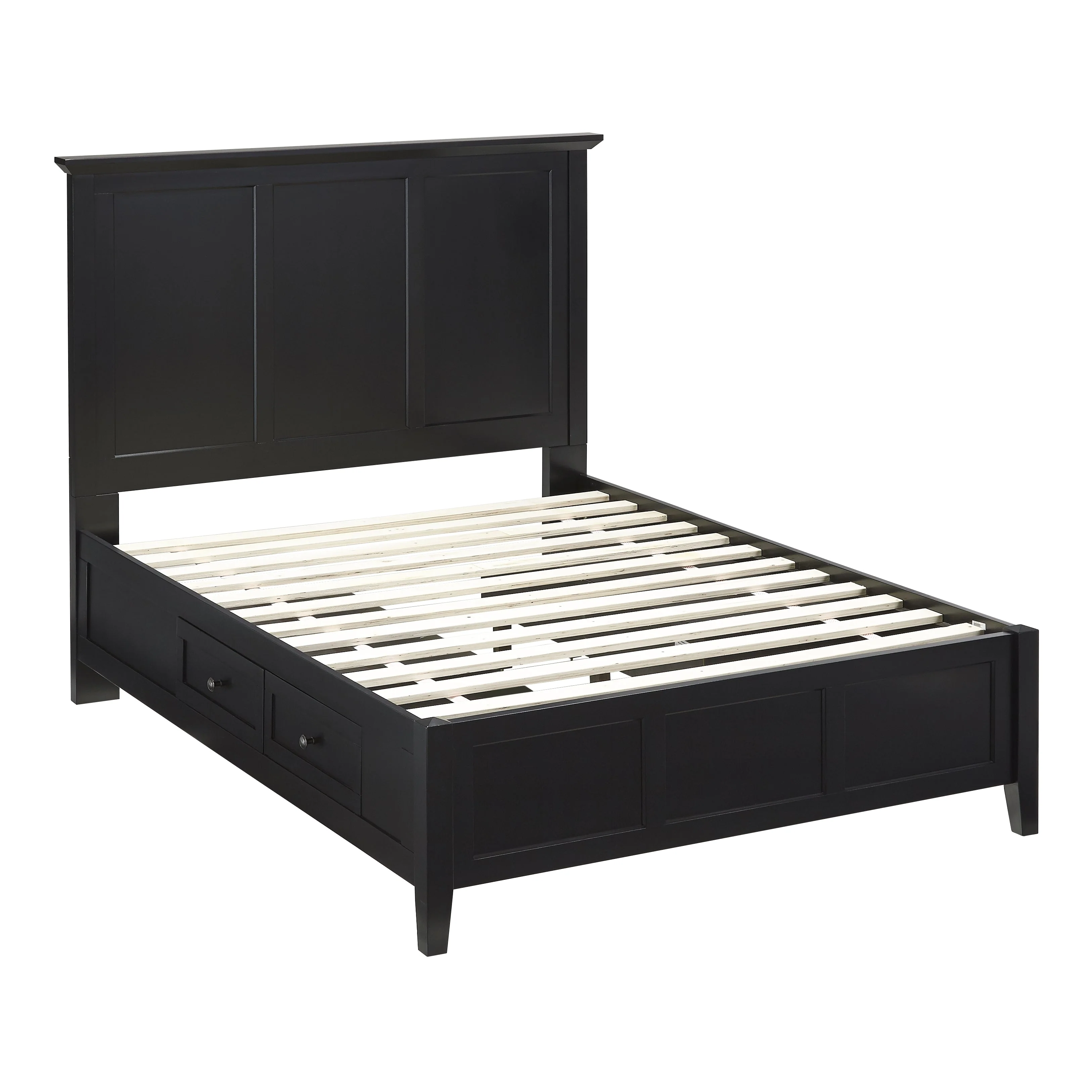 Paragon Four Drawer Wood California King Storage Bed in Black - Image 8