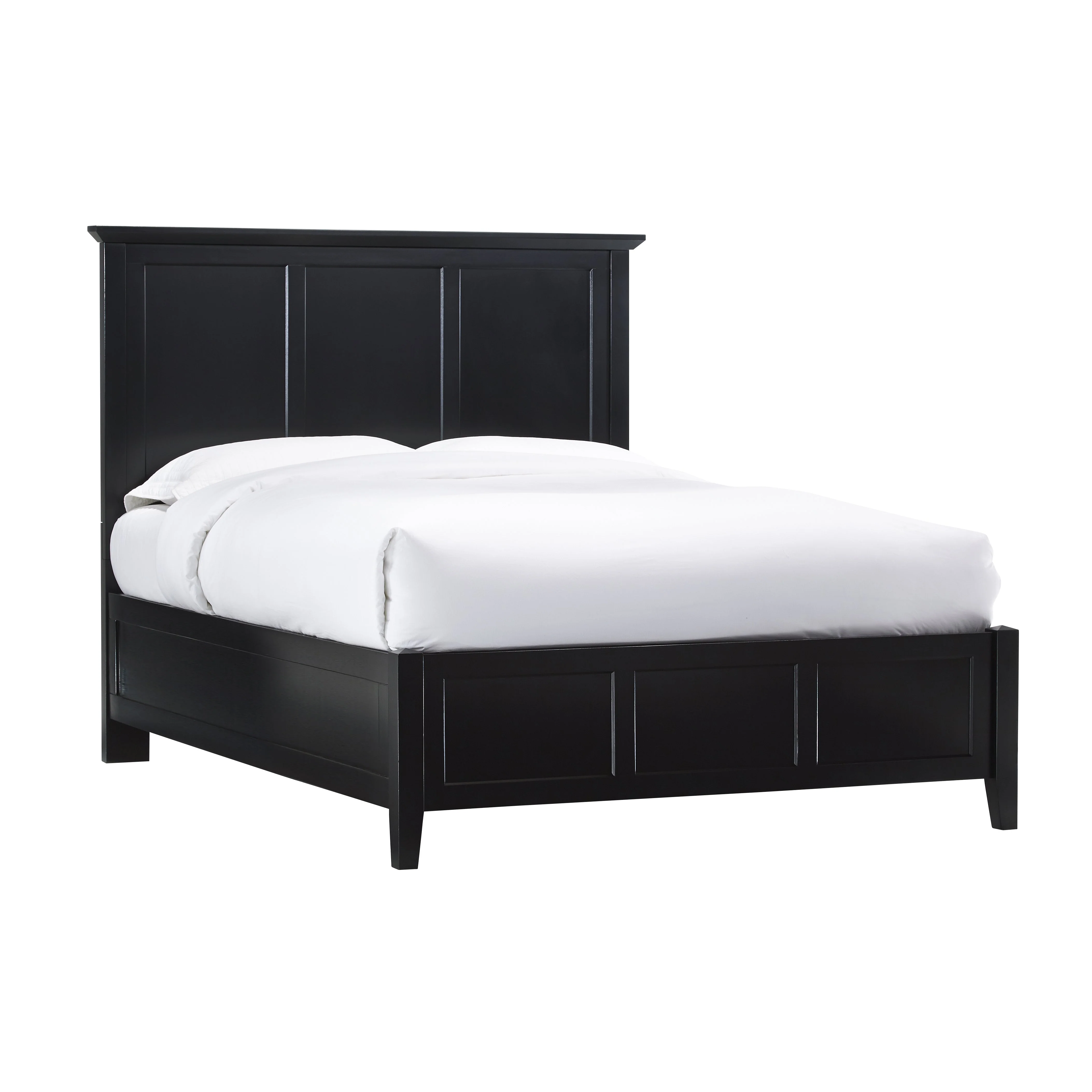 Paragon Wood Eastern King Panel Bed in Black - Image 4