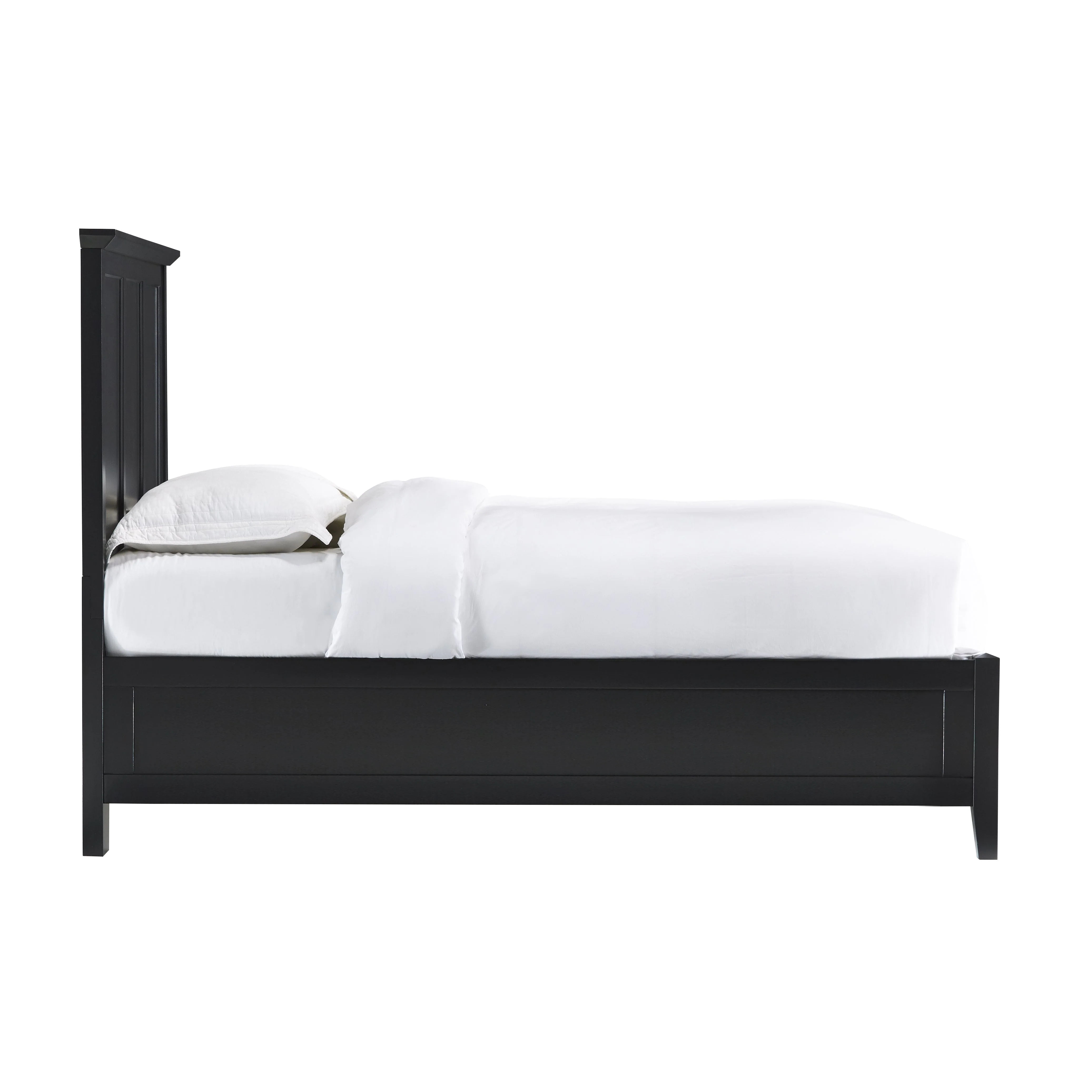Paragon Wood Eastern King Panel Bed in Black - Image 6