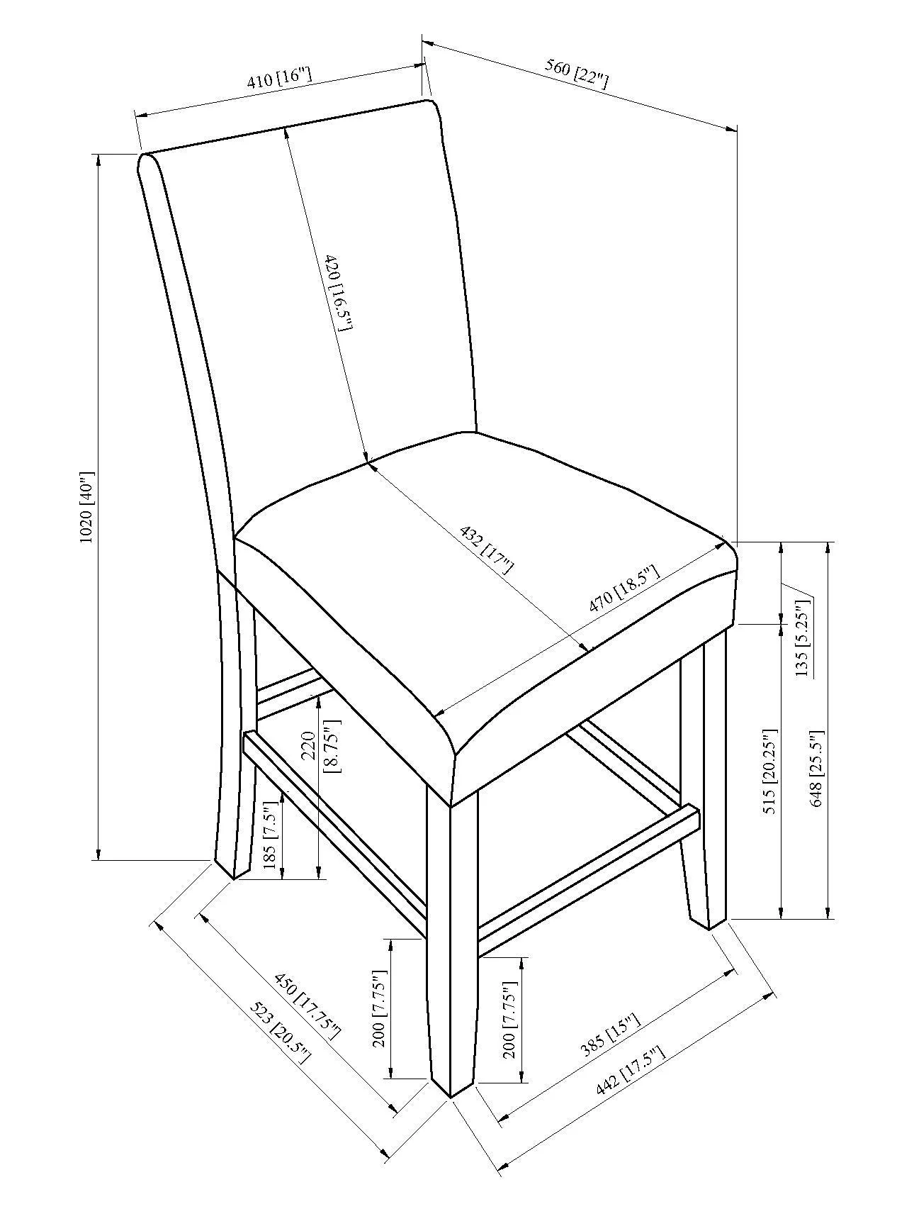 Parkside Dove Counter Height Dining Set - Image 9