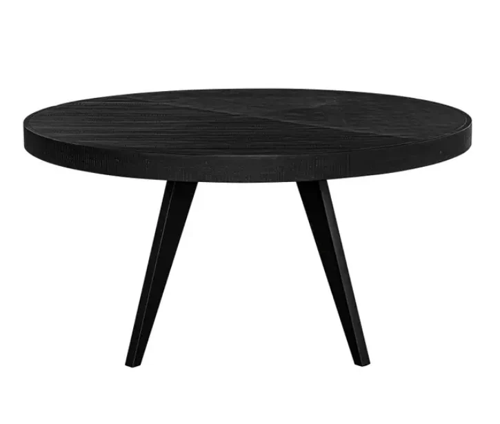 Parq 60 Inch Round Dining Table Black - Image 3