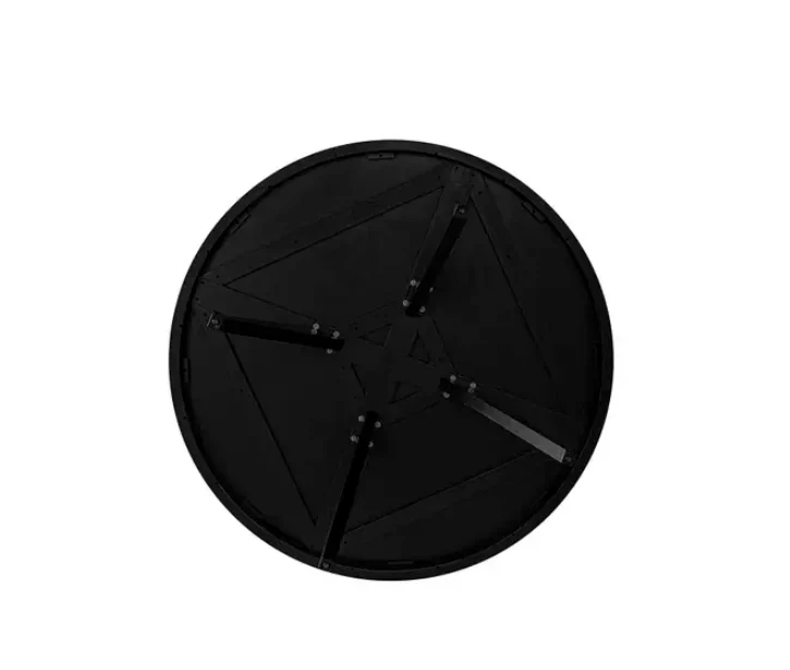 Parq 60 Inch Round Dining Table Black - Image 5