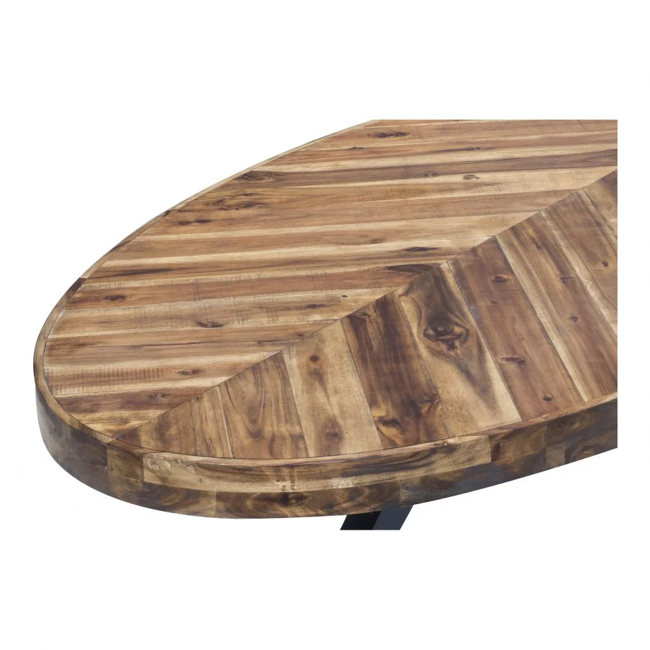 Parq Oval Coffee Table Amber - Image 3