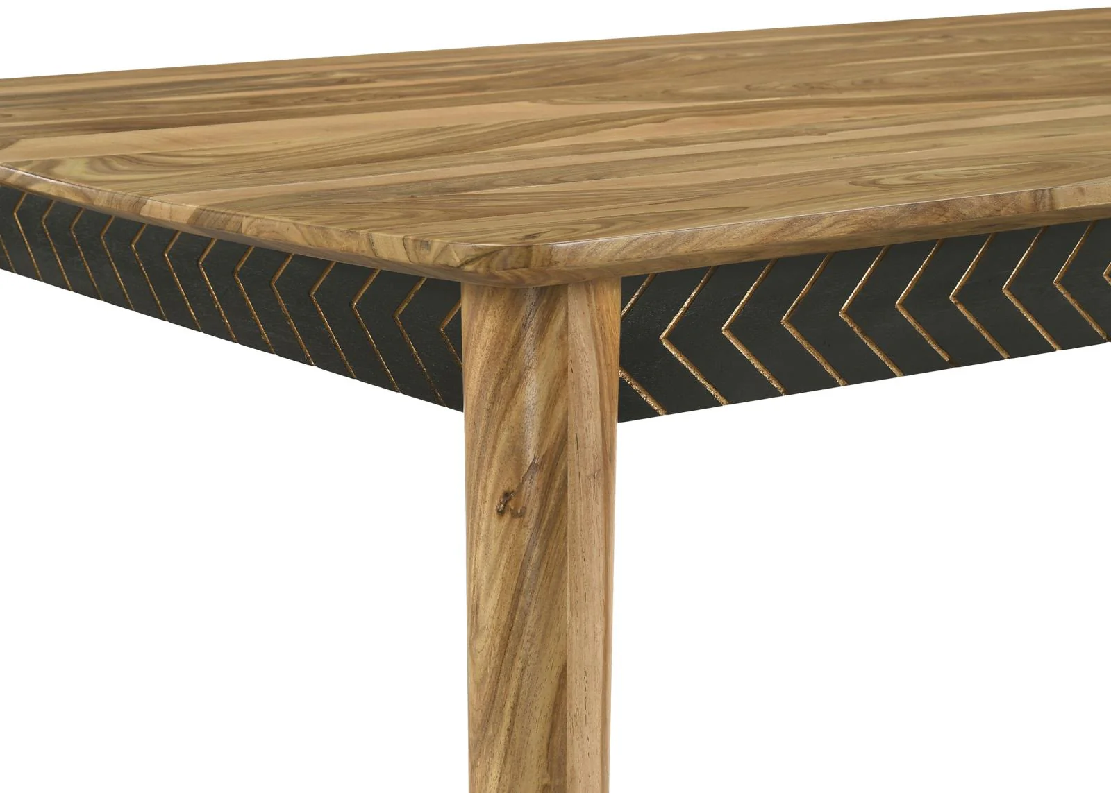 Partridge Natural Sheesham and Camel Rectangular Counter Height Dining Set - Image 7